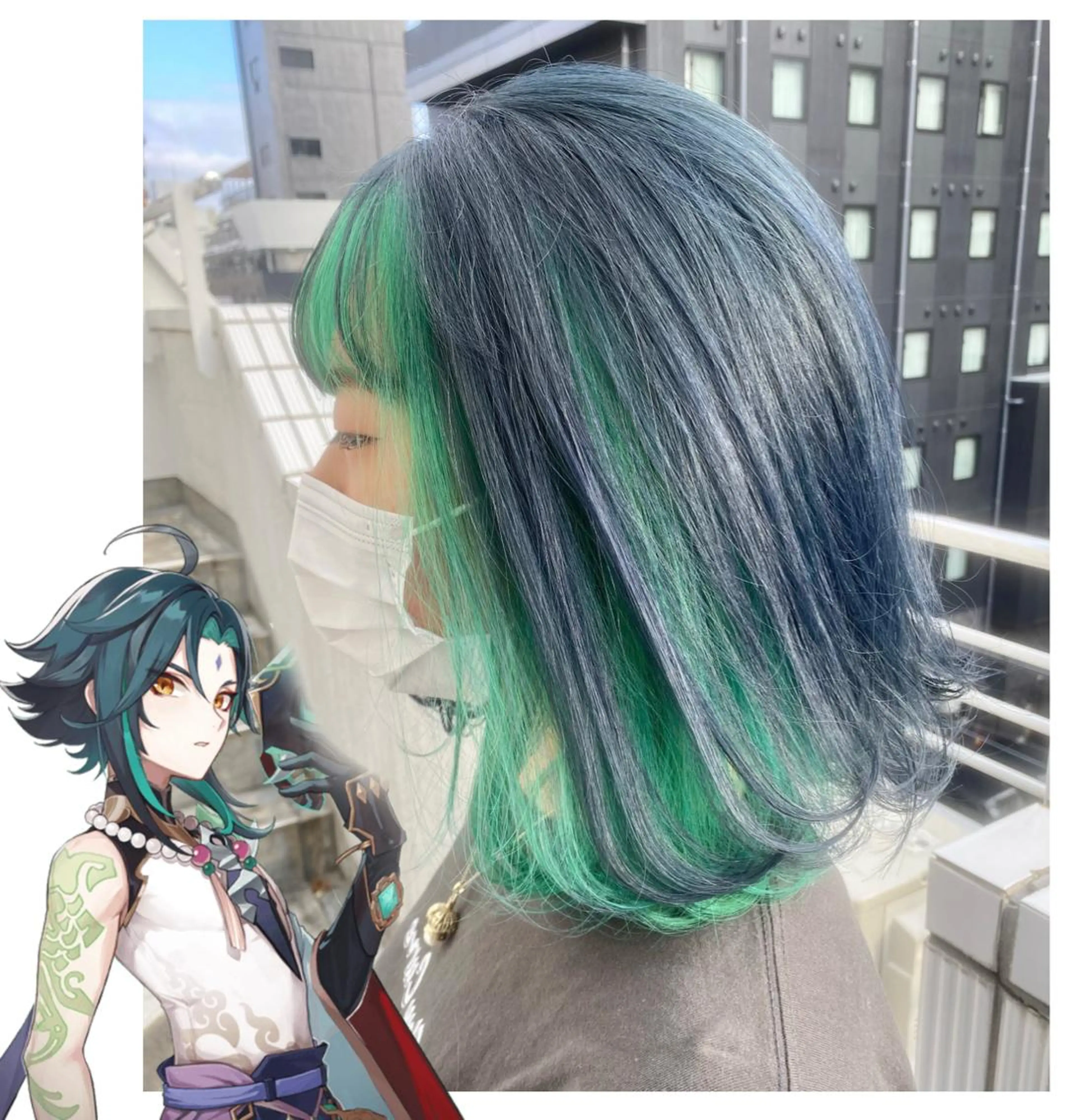 ミディアム カラー デザインカラー GARU-ガル-所属・TSUNO🦖 派手髪/オタク美容師のヘアスタイル