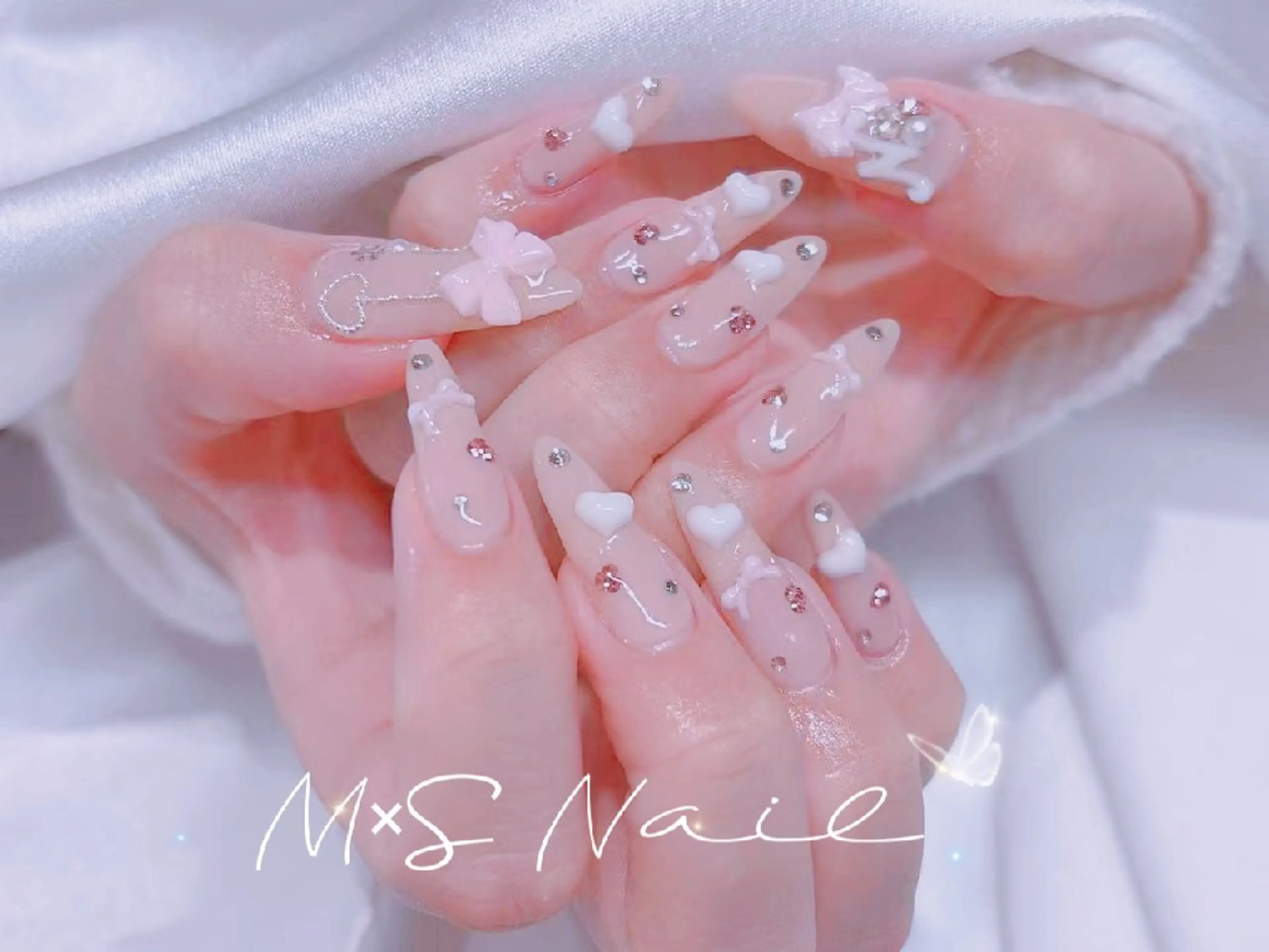 ネイル ハンドネイル MxS Nail 【長さだし/フィルイン/マグネット/ワンホンネイル/韓国ネイル/パラジェル】所属・M×S Nail みなのネイルデザイン