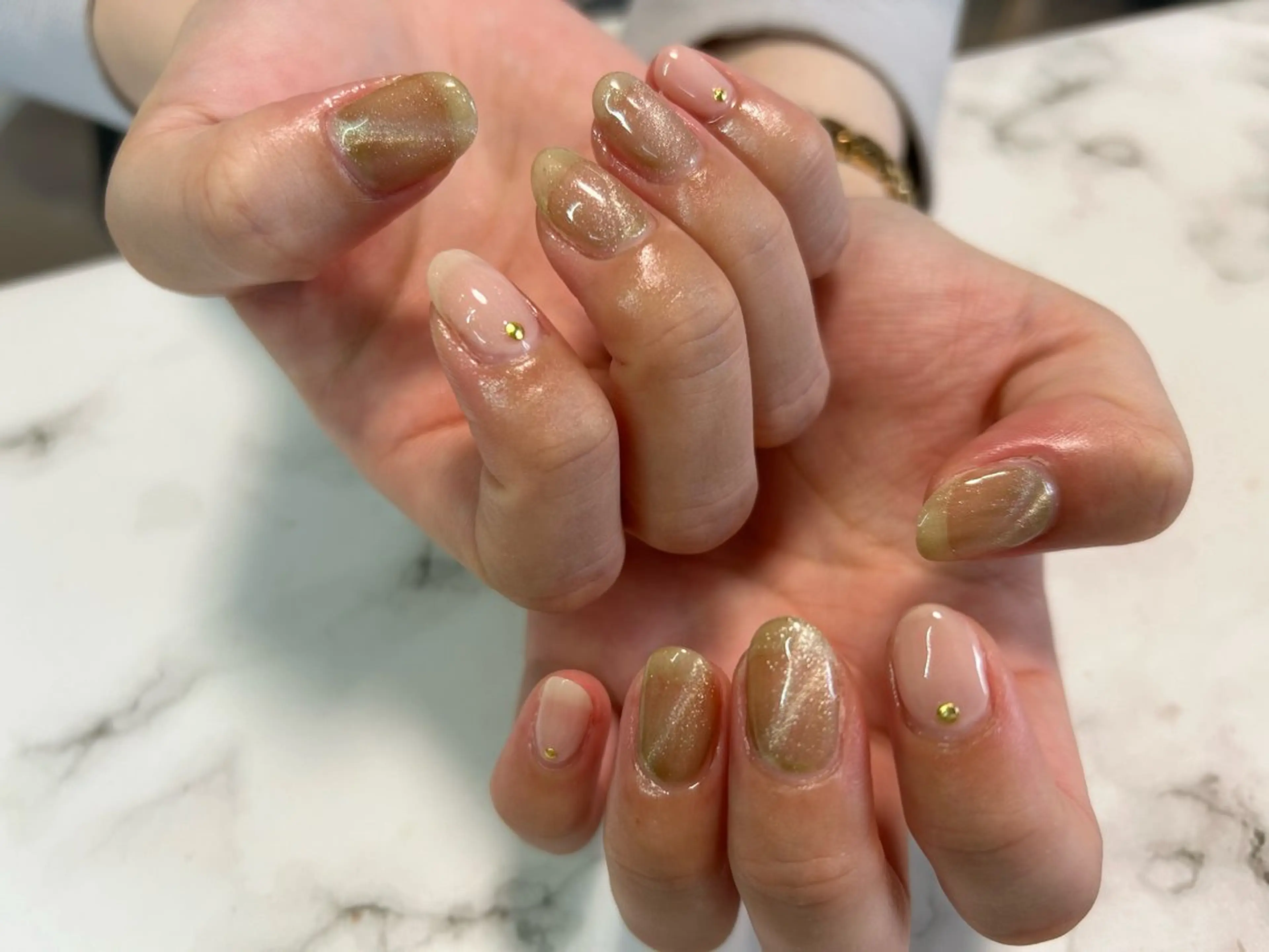 ネイル フラッシュネイル マグネットネイル オフィスネイル シンプルネイル ハンドネイル Nail Stellaのネイルデザイン