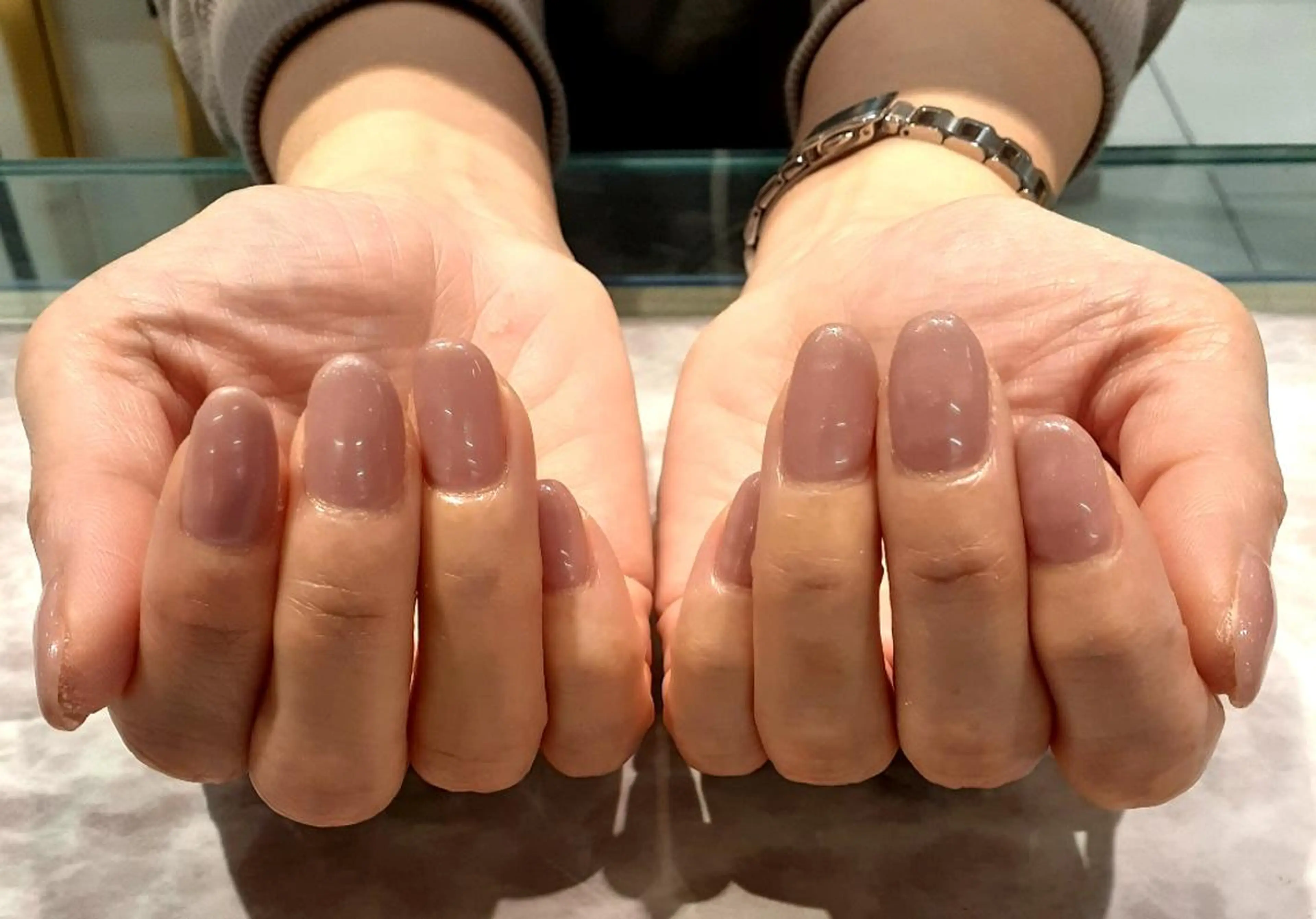 ネイル ワンカラーネイル Liora所属・nail mnのネイルデザイン