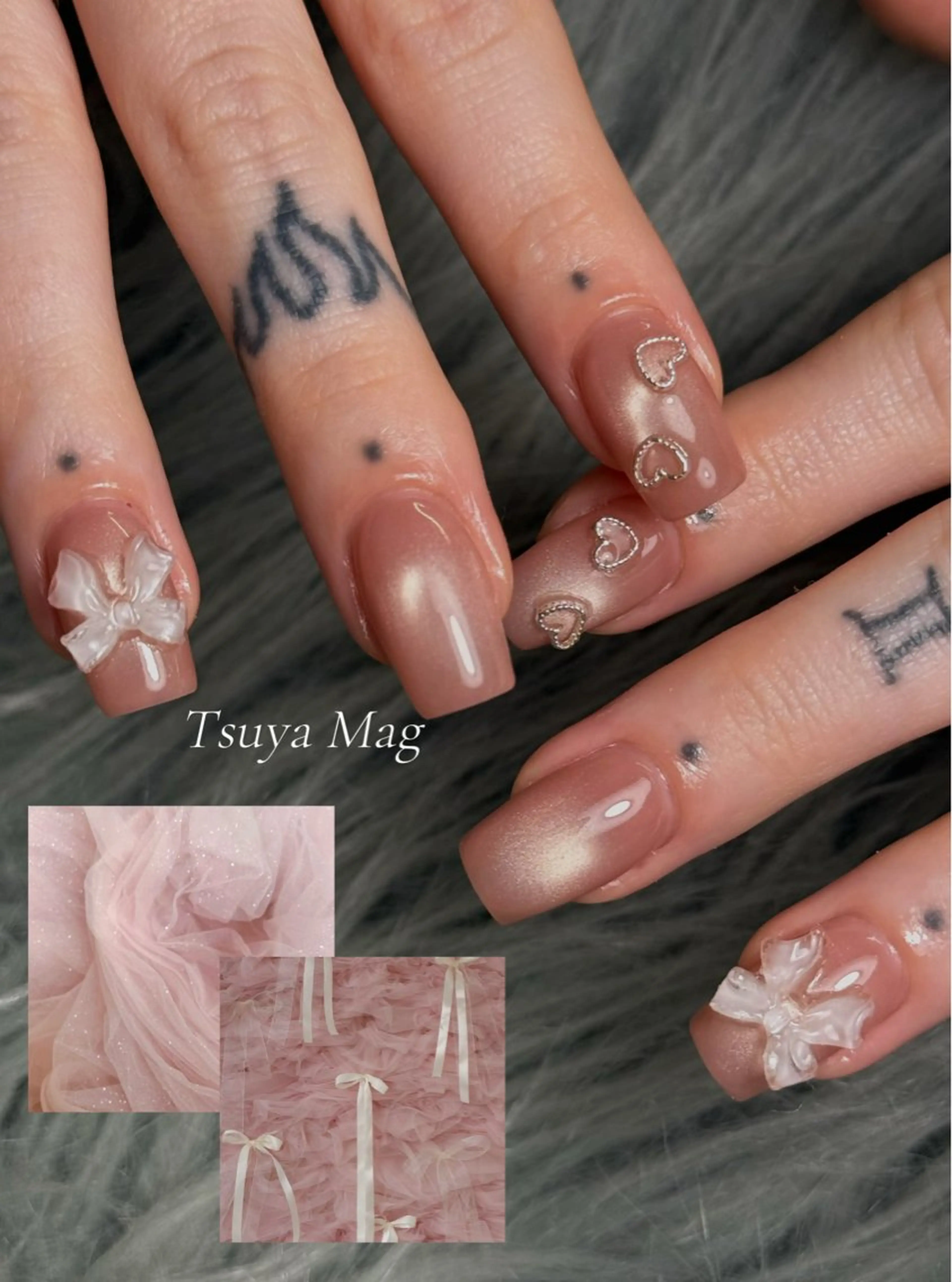 ネイル 長さ出し マグネットネイル マグネットワンカラー ワンカラーネイル ハンドネイル Nail salon h所属・nail salon h🎀小夏のネイルデザイン