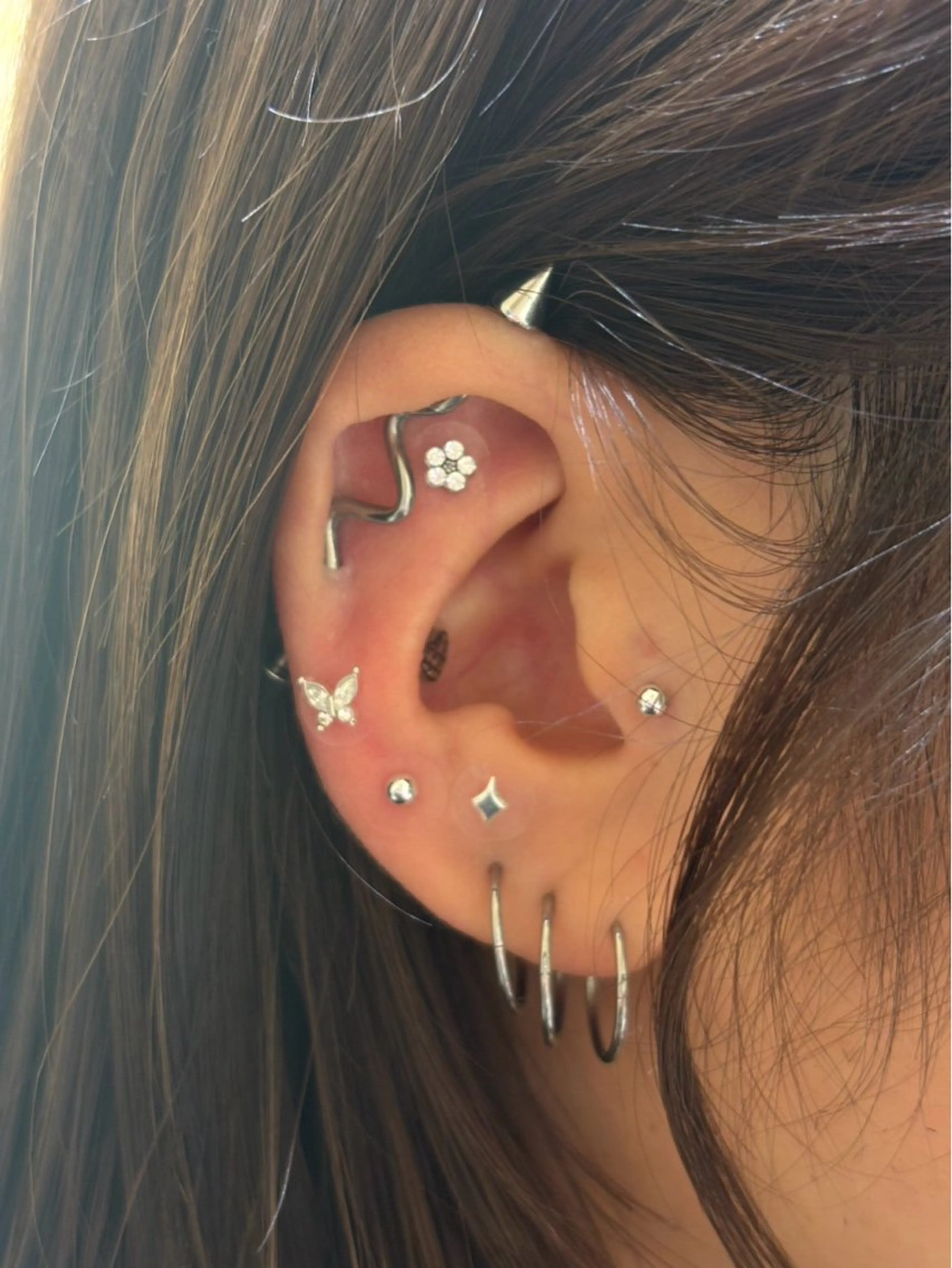 ロング ヘアカラー トリートメント 🫧オリーブ/赤み消 し/暗髪🫧野本麗奈のヘアスタイル