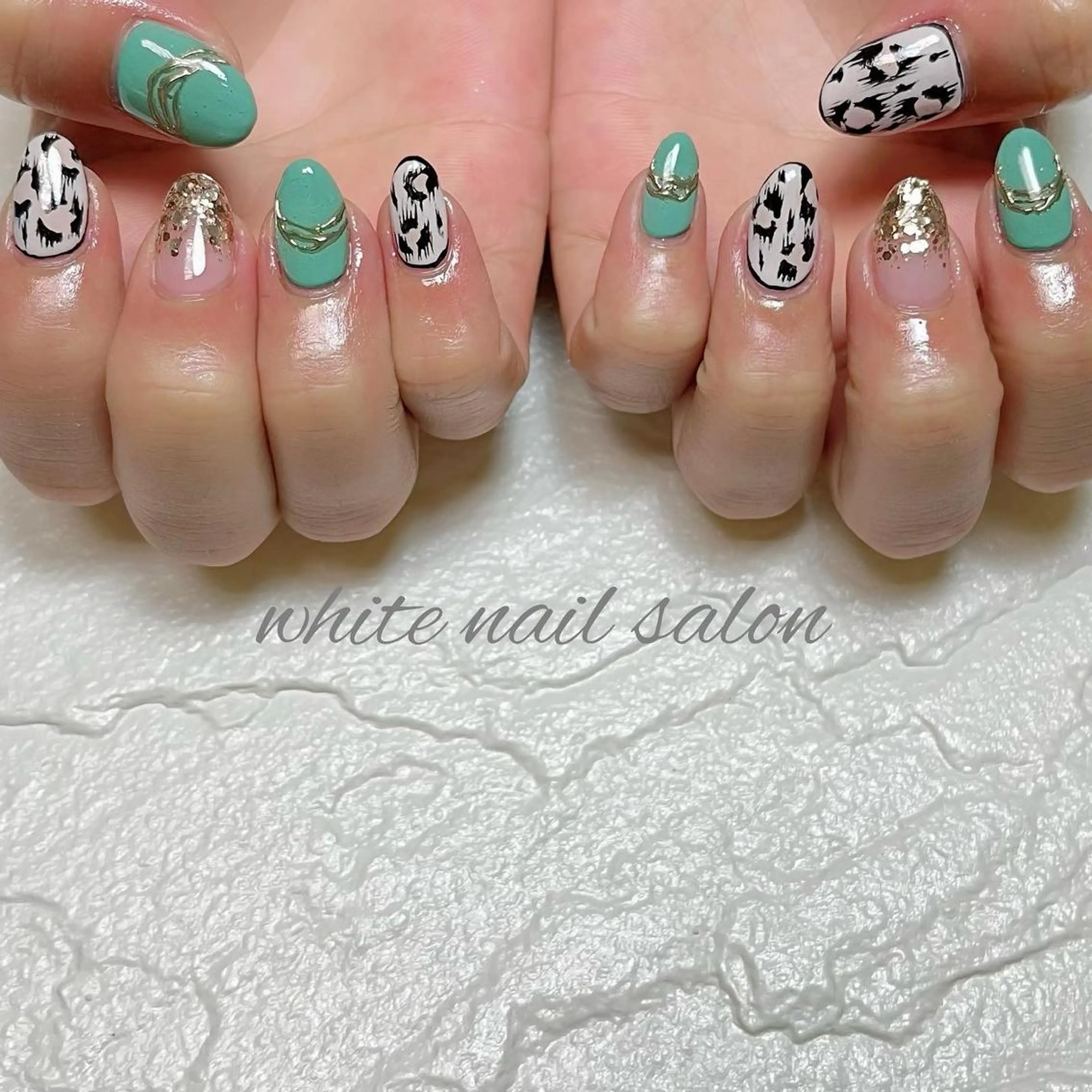 ネイル フットネイル ジェルネイル ハードジェル ラメ(グリッター) 持ち込み ハンドネイル white nail salonのネイルデザイン