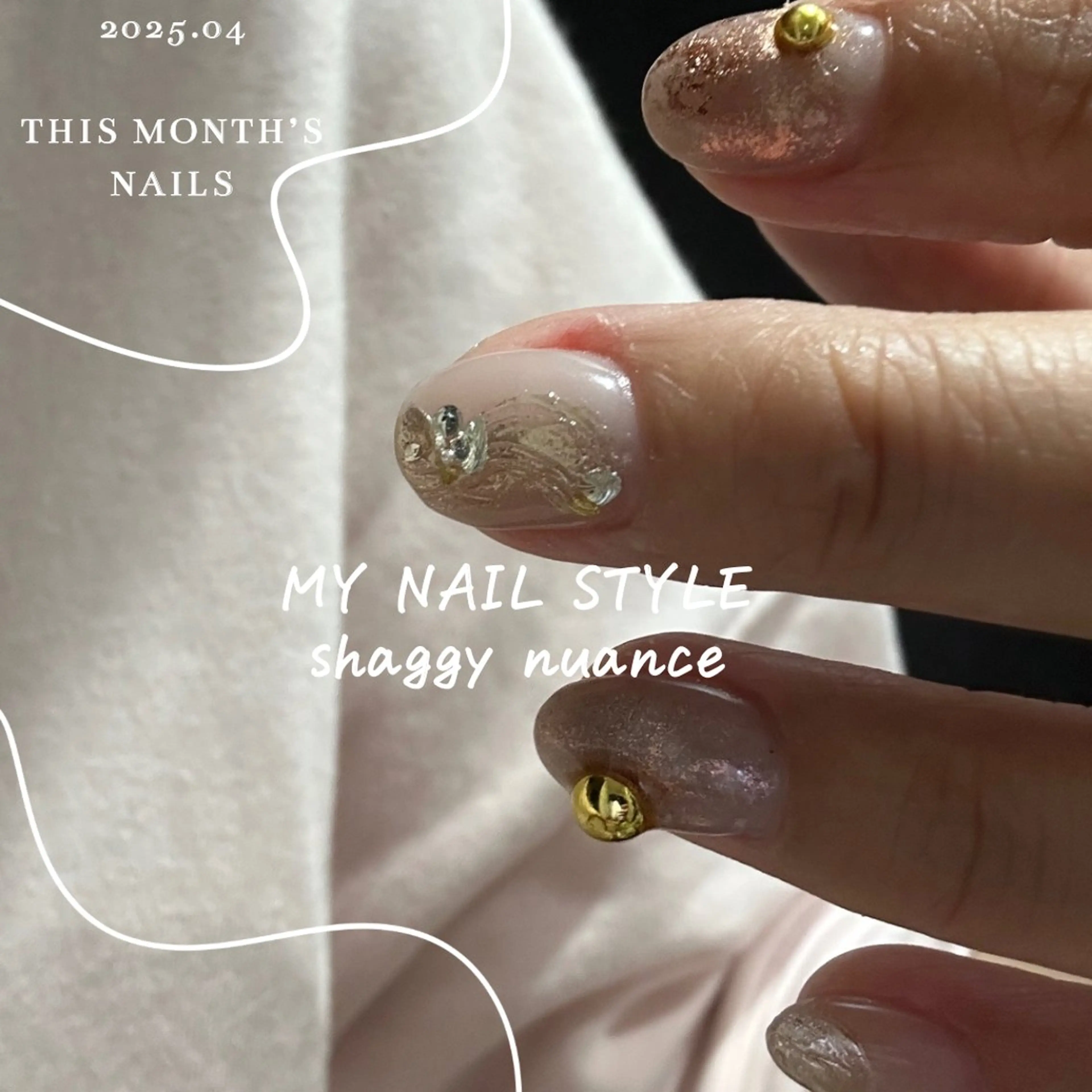 ネイル アートネイル ニュアンスネイル シンプルネイル cres nail（スクールW内）所属・Sei｜京橋｜ Handモデル🩷のネイルデザイン