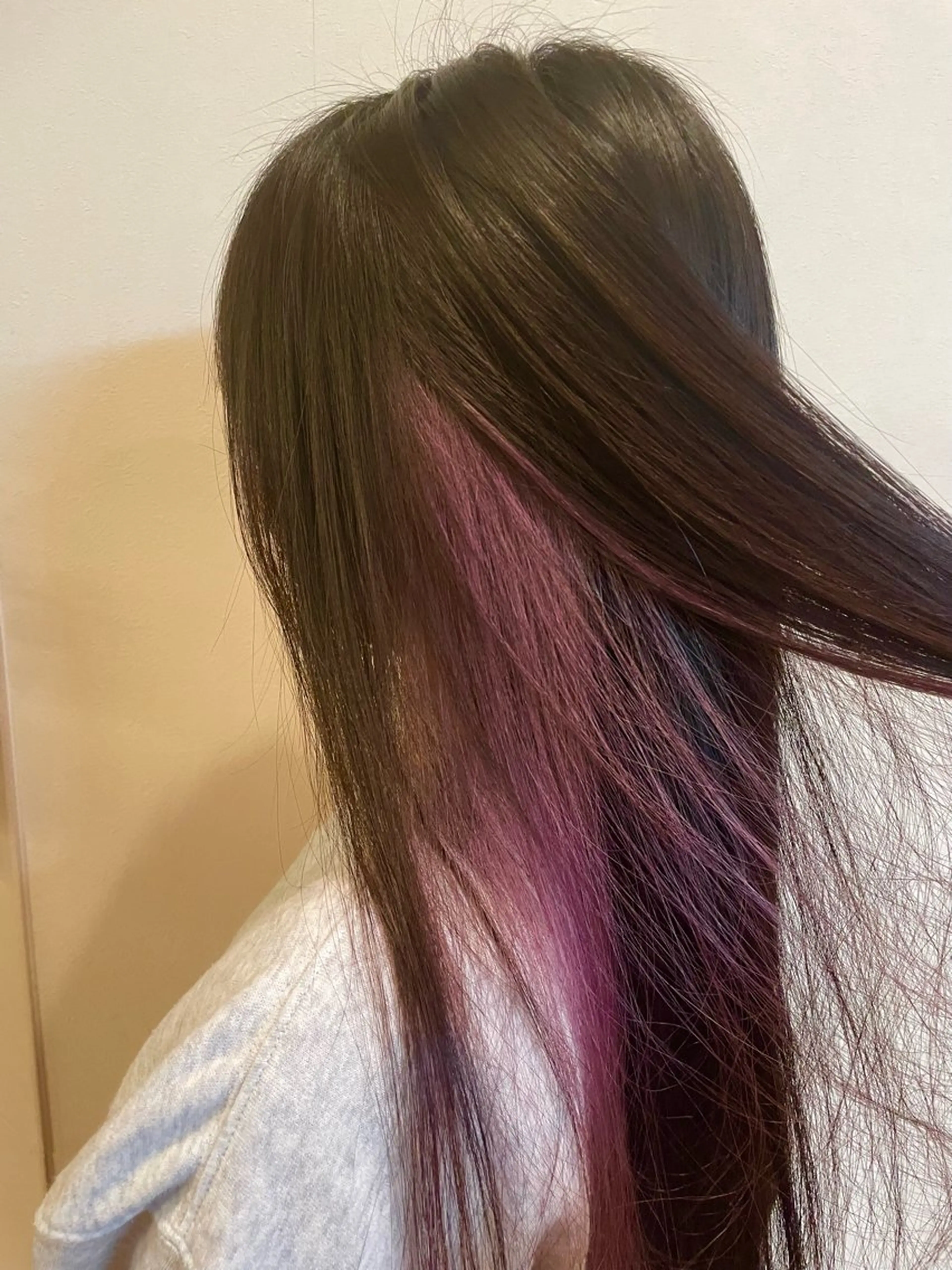 ロング カラー インナーカラー ピンクカラー ピンクパープル パープルカラー Koya ショート/ボブのヘアスタイル