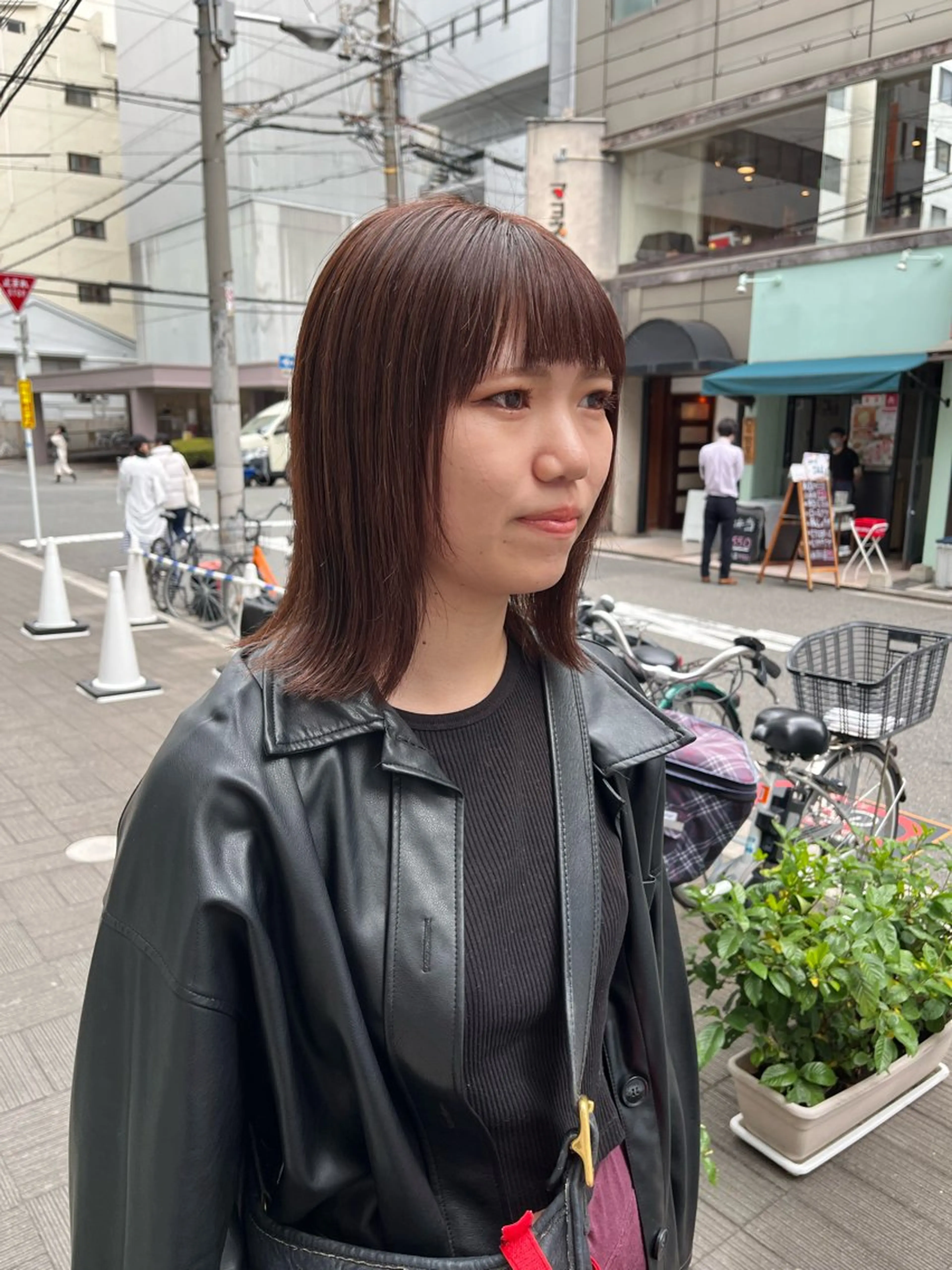 ミディアム カラー ブラウンカラー カット ヘアカラー ショート/パーマ/ カラー/FUKOのヘアスタイル