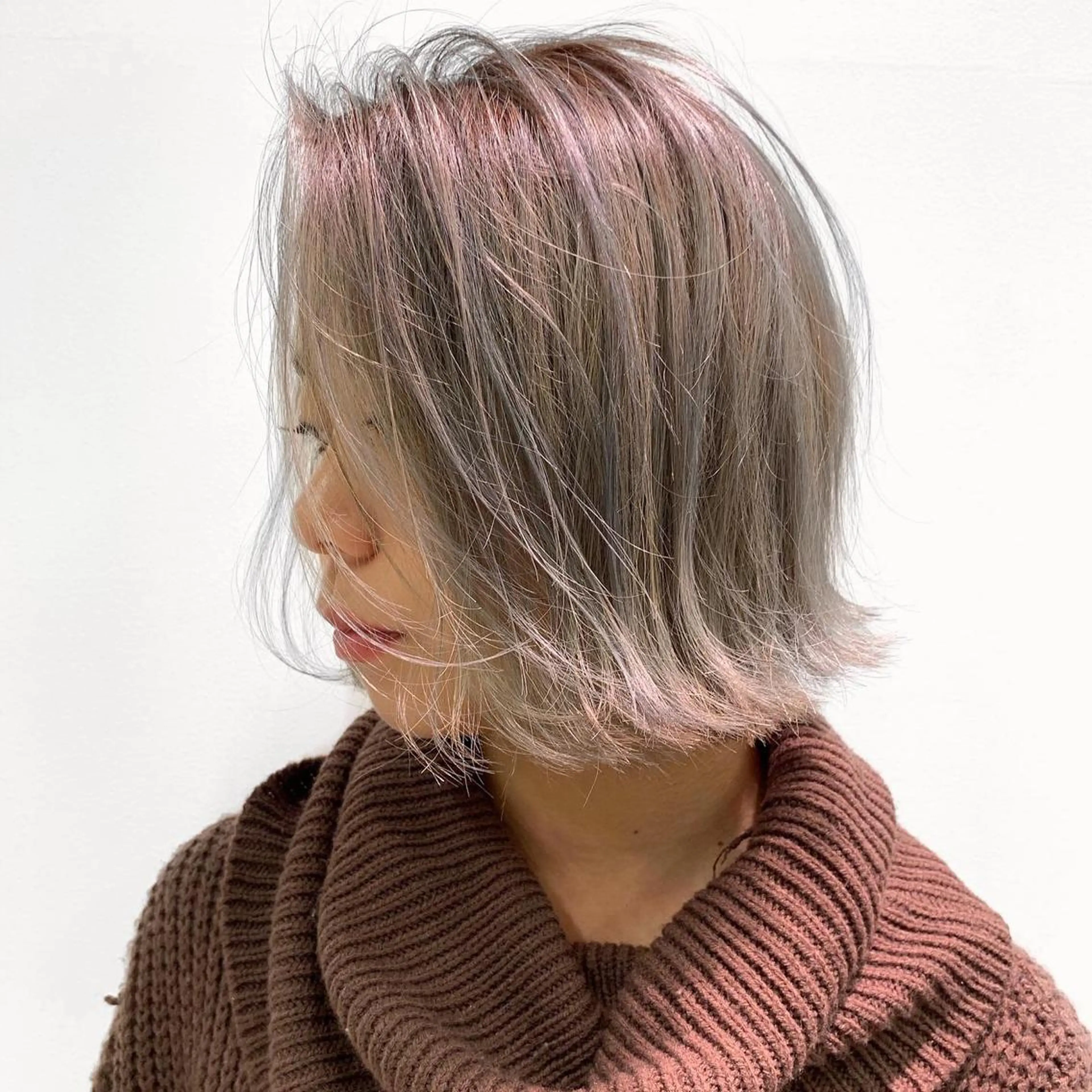 ショート カラー ベージュカラー パープルカラー カット ヘアカラー トリートメント ヘッドスパ 🌿海外Style・ KOHEIのヘアスタイル