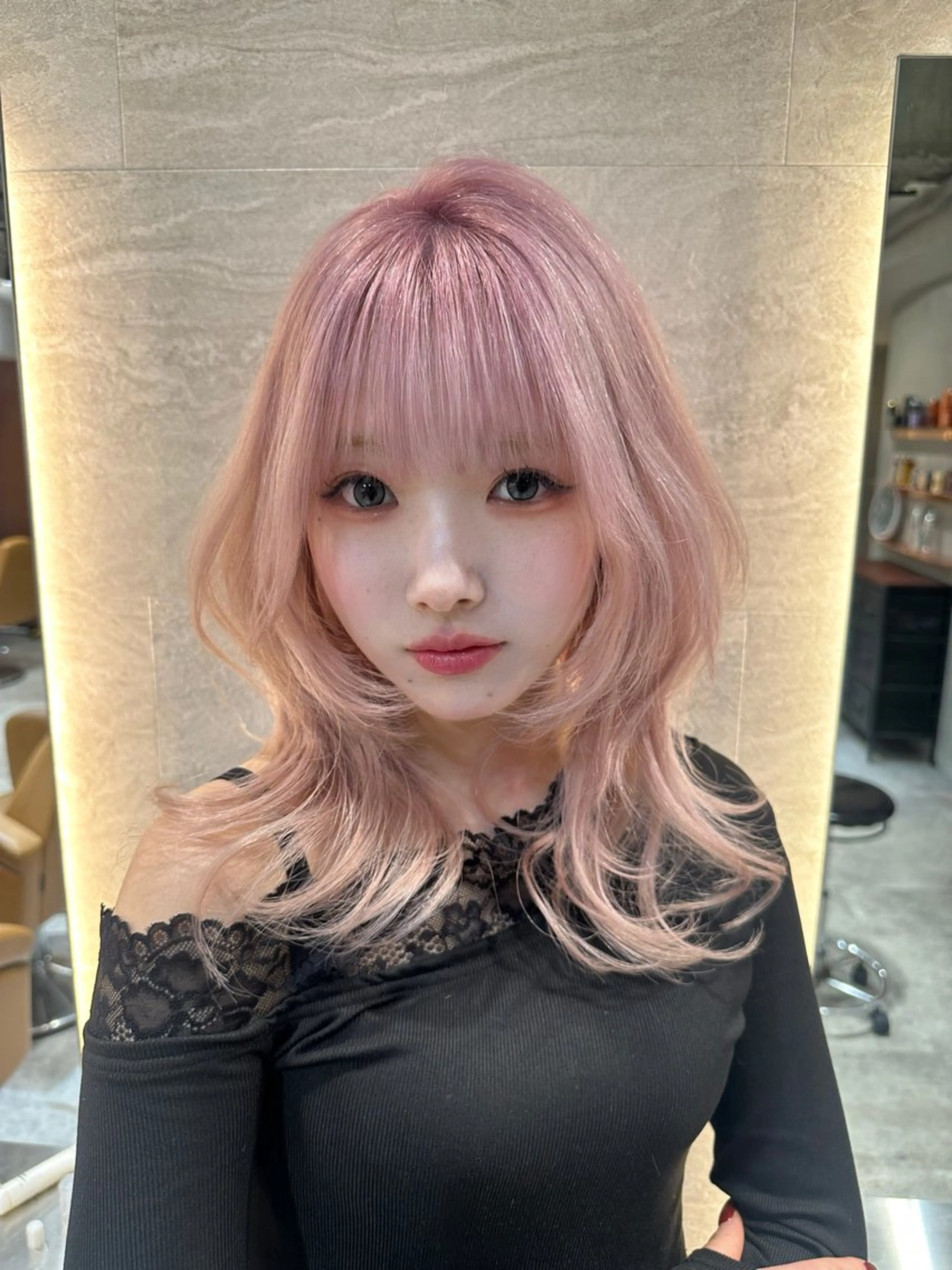 セミロング 髪質改善 カット ヘアカラー トリートメント ヘアセット 銀座副店長/レイヤー /髪質改善/田島のヘアスタイル