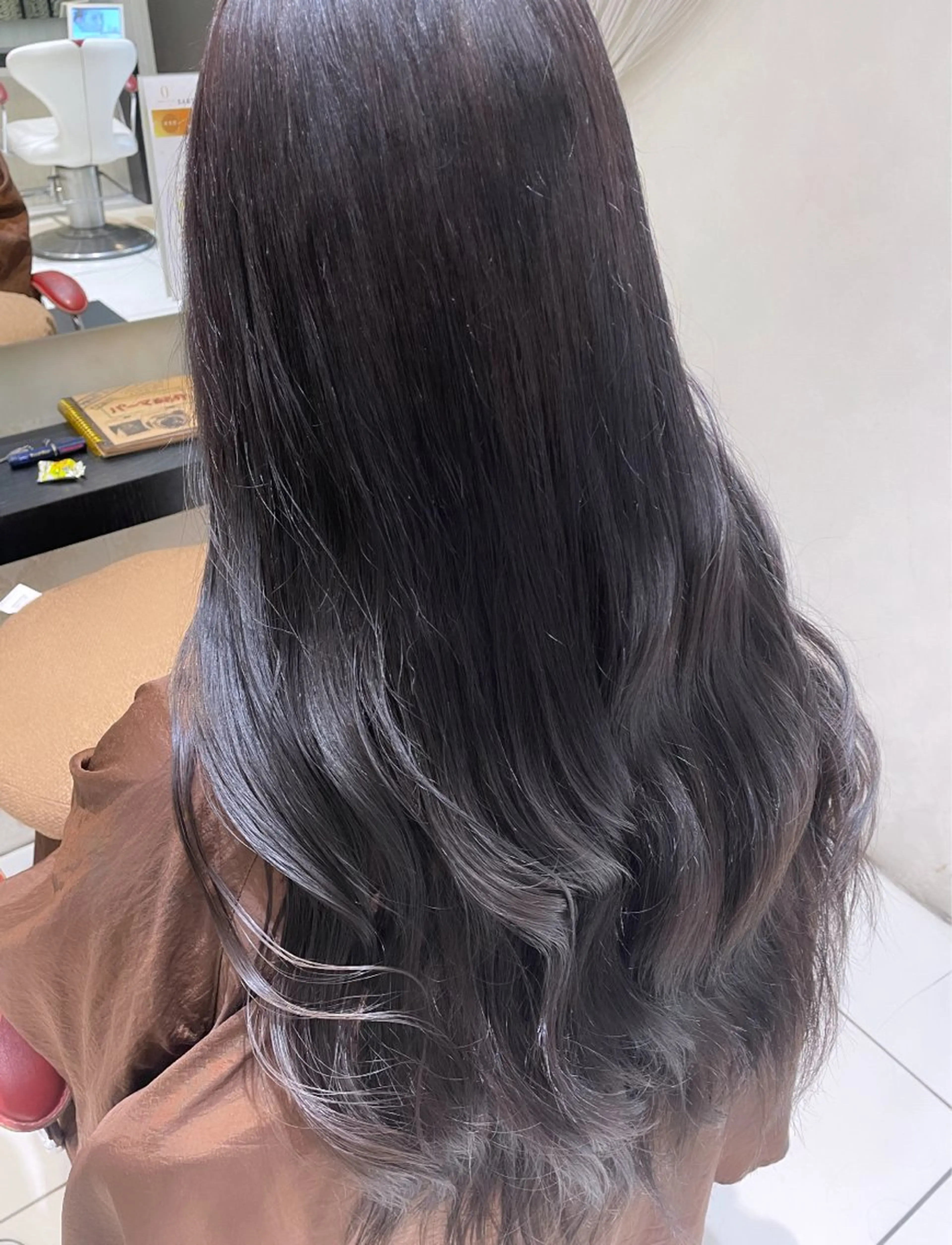 ロング カラー カット ヘアカラー トリートメント 💞暖色カラー 💞risaのヘアスタイル