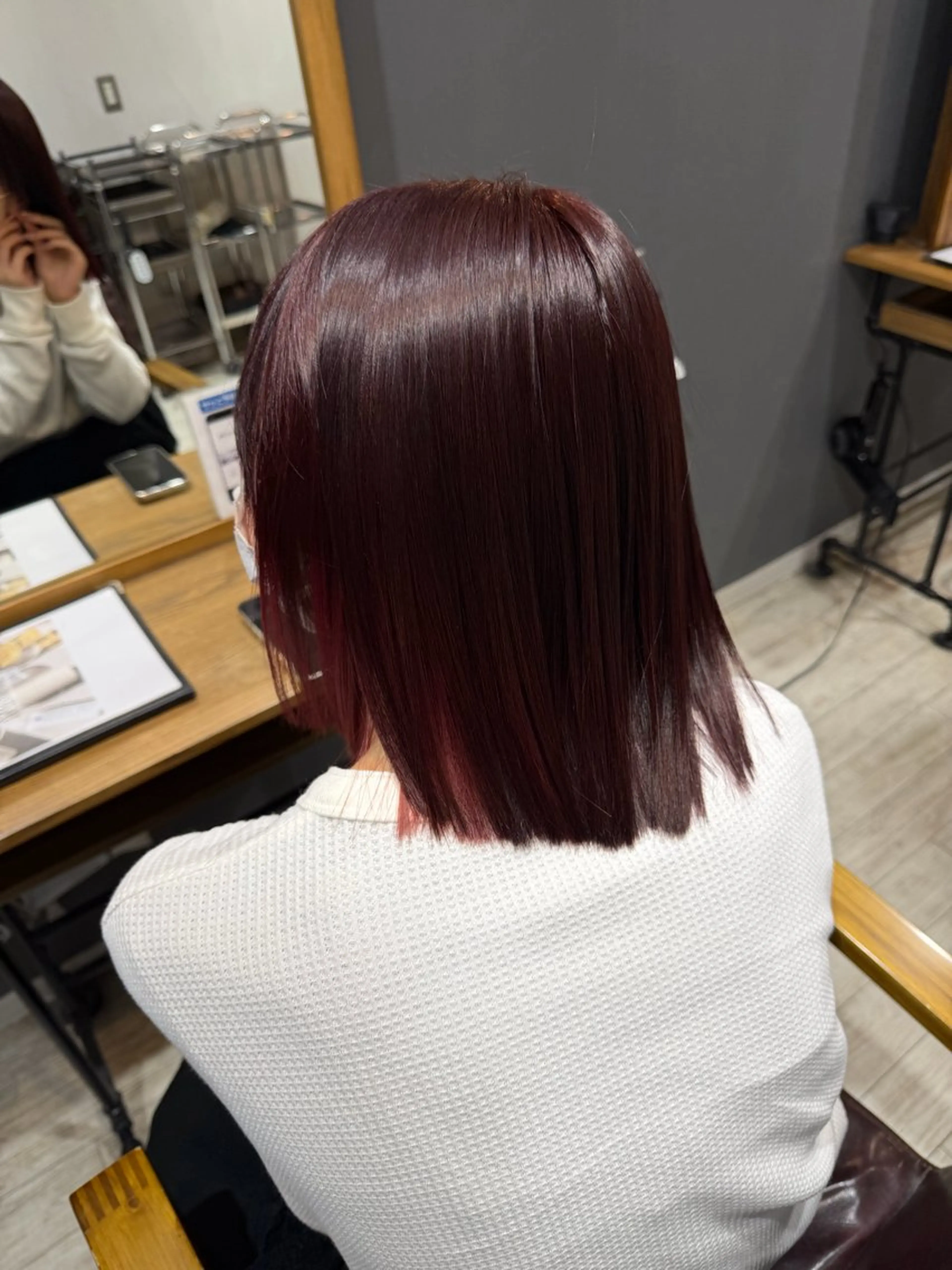 ショート ヘアカラー トリートメント ayumi / 郡山/暖色カラーのヘアスタイル