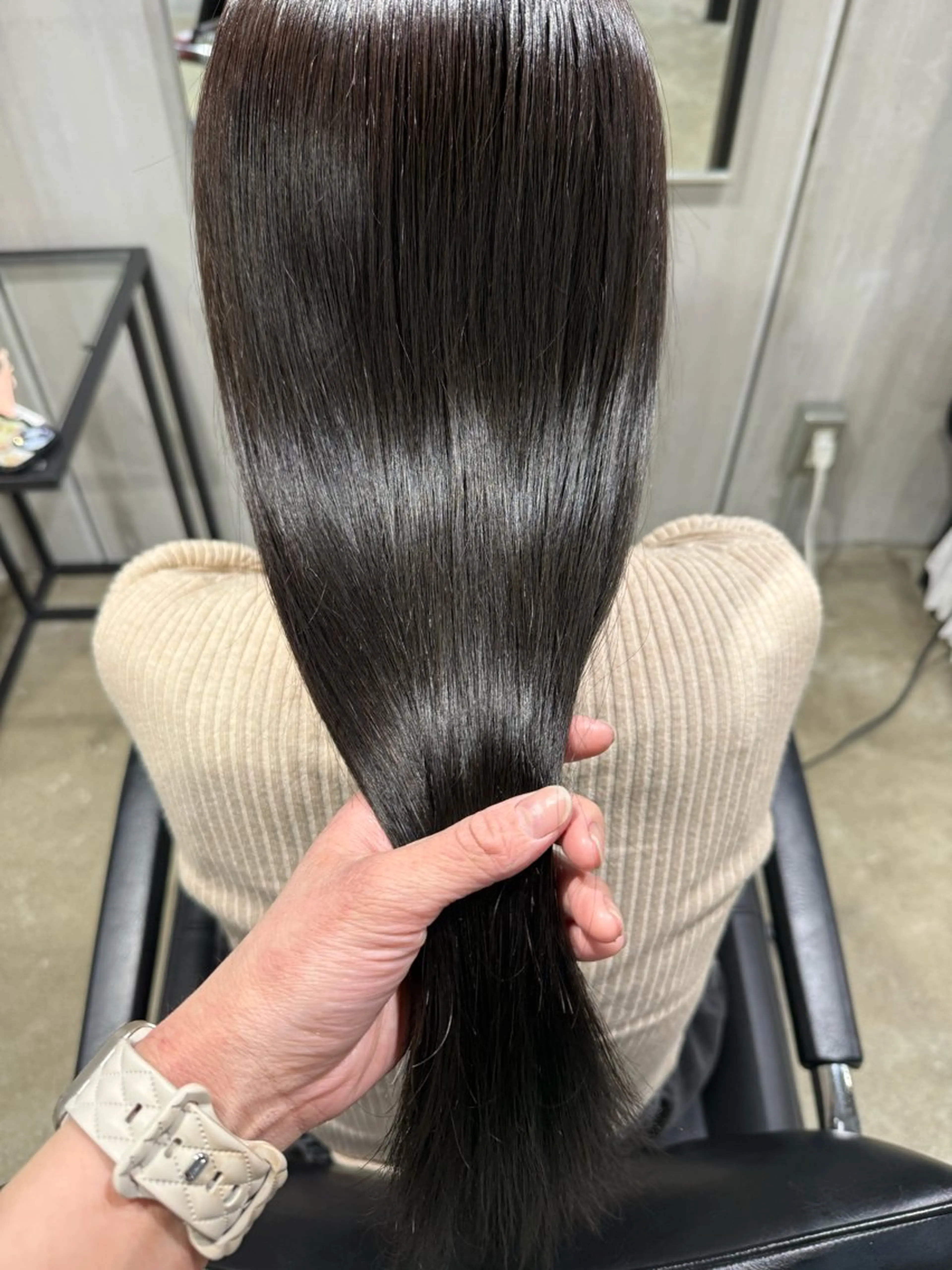 カラー グレージュ オリーブグレージュ オリーブグレー ヘアカラー トリートメント Dicency所属・小倉/髪質改善 /カラー/五郡 陽菜のヘアスタイル