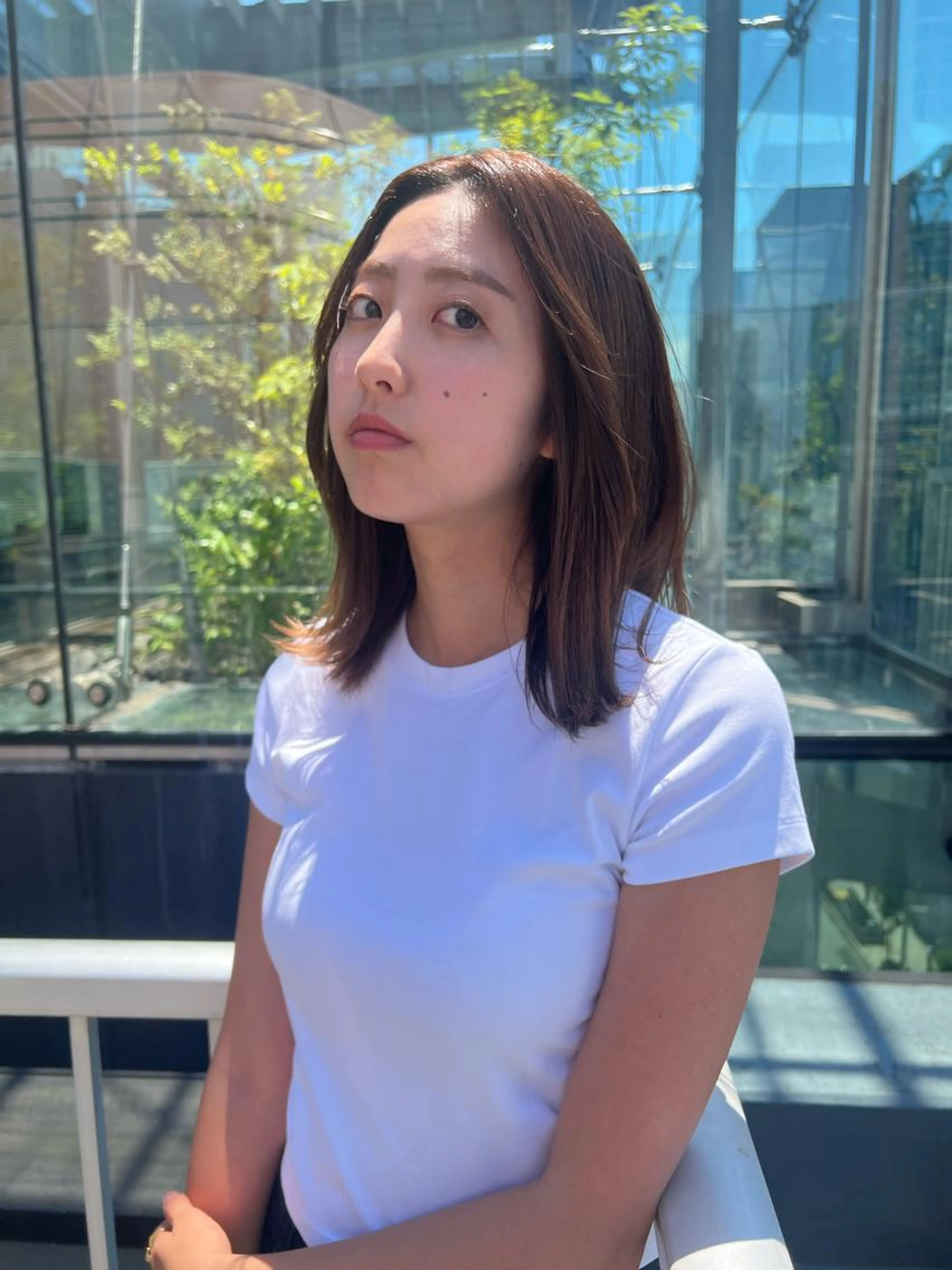 カット+イルミナカラー+髪質改善酸性ストレートの写真