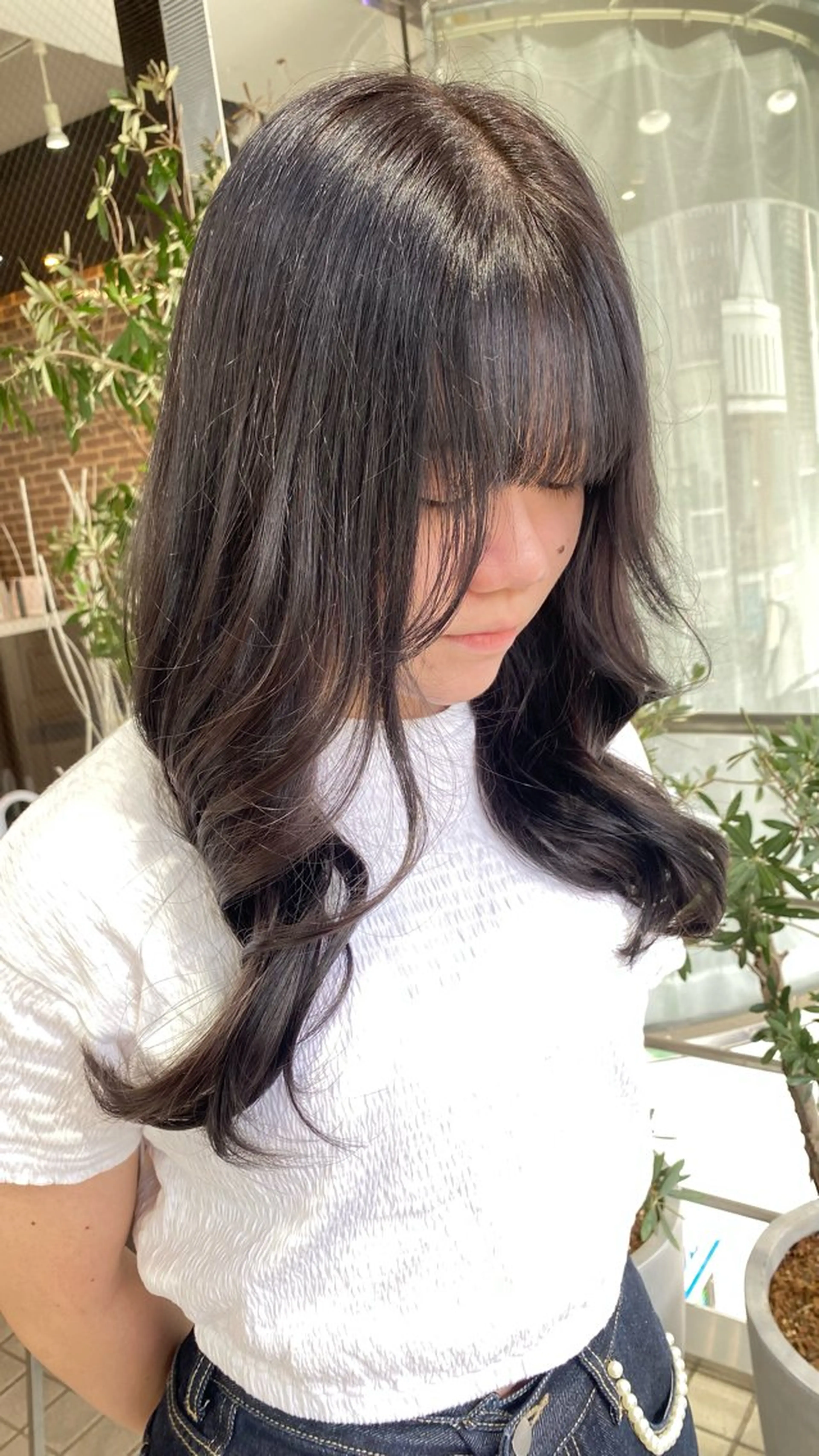 ロング カラー ブリーチ ケアブリーチ 透明感カラー ダブルカラー イヤリングカラー ヘアカラー トリートメント ヘアセット designcolo r/似合わせNOKAのヘアスタイル