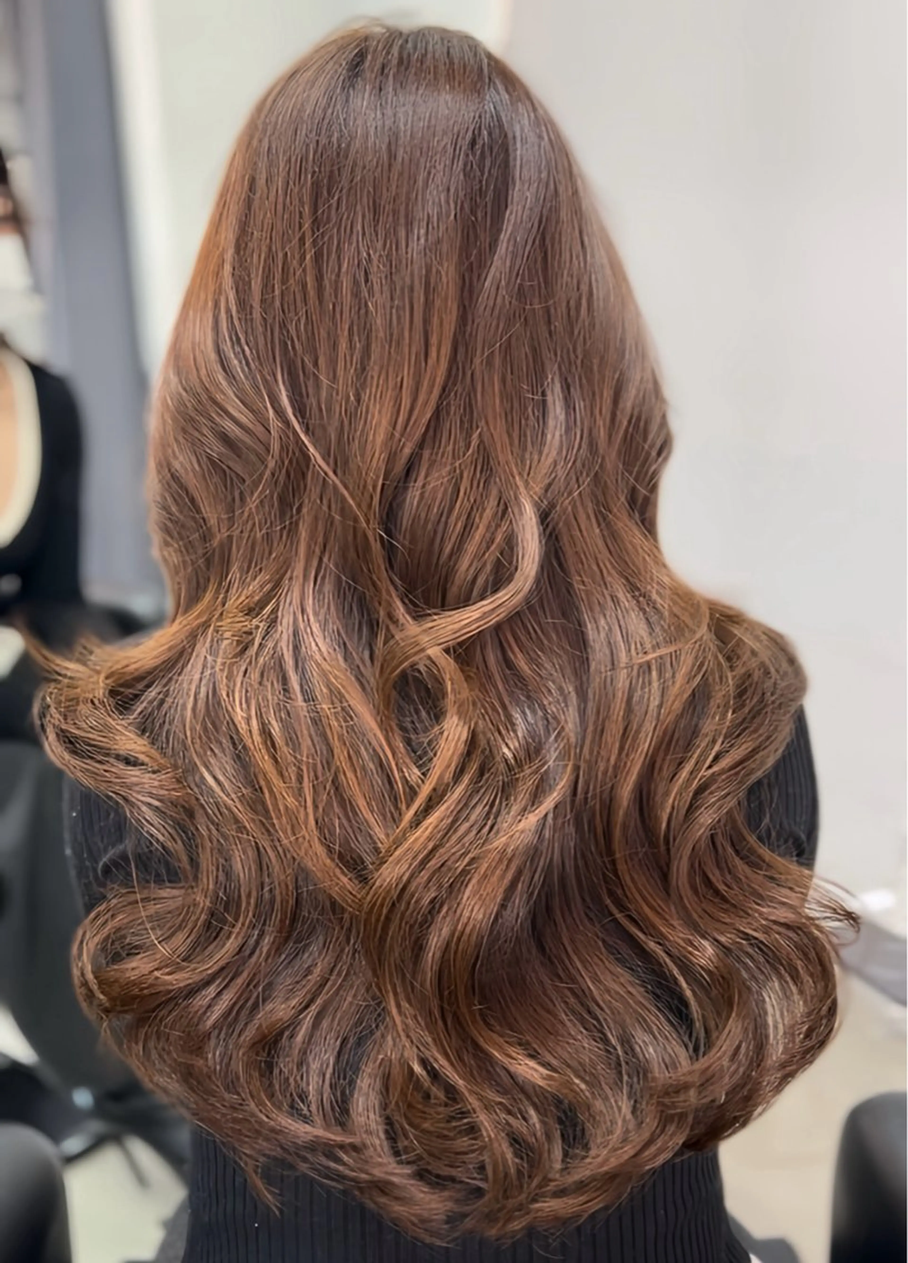 ロング カラー 透明感カラー 韓国風ヘア レイヤーカット ヘアカラー トリートメント sunc所属・梅田l大人韓国ヘア レイヤー×艶カラーのヘアスタイル