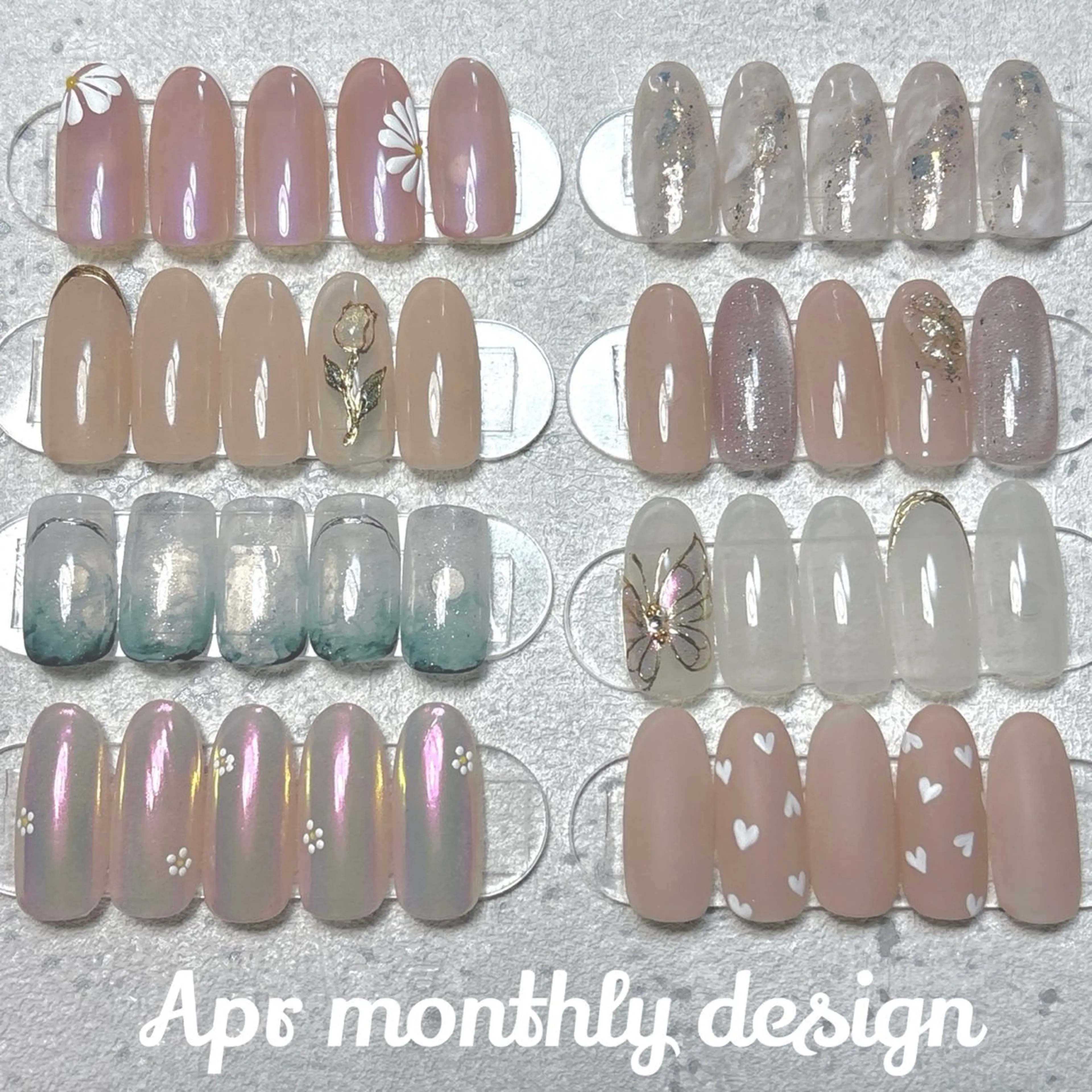 🌷新メニュー🌷過去デザインから選べる🫧                monthly design🤍/オフなしの写真