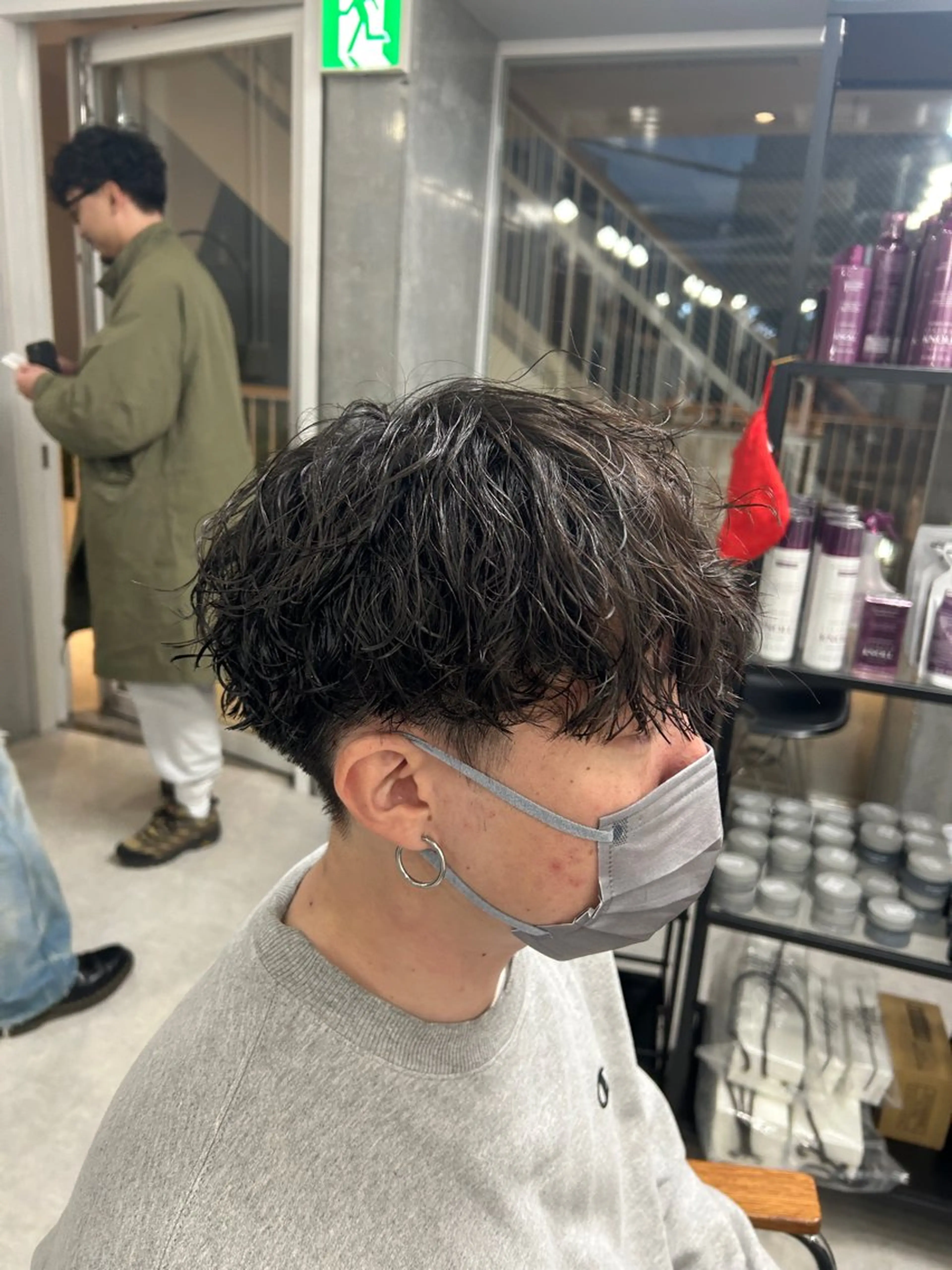 パーマ メンズ カット パーマ トリートメント ヘッドスパ ヘアセット カズキ🌼曲がる縮毛 ／くせ毛パーマのヘアスタイル