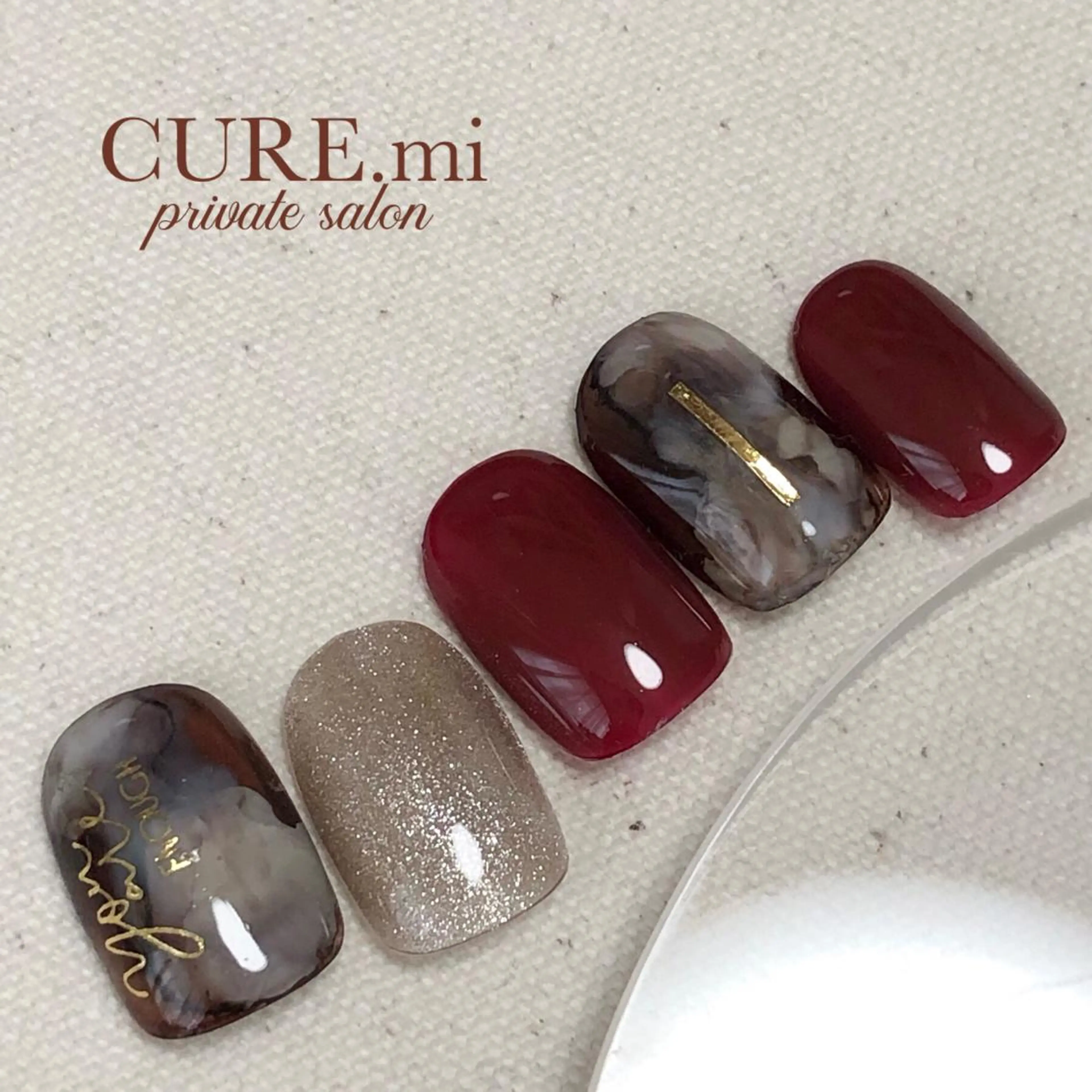 ネイル ブラウン ニュアンスネイル ハンドネイル ハンドケア 伊藤 美香のその他イメージ