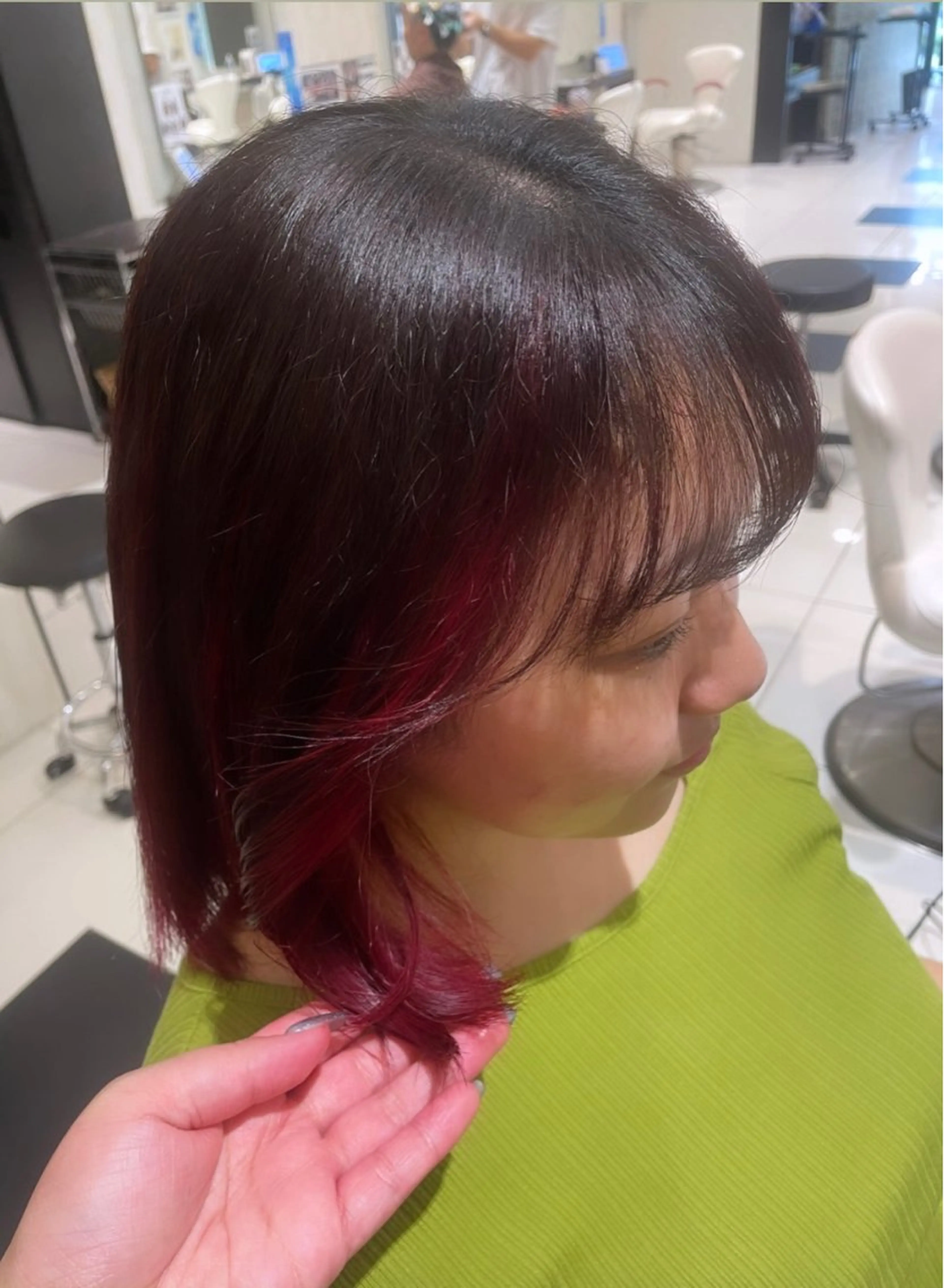 ミディアム カラー ヘアカラー トリートメント 💞暖色カラー 💞risaのヘアスタイル