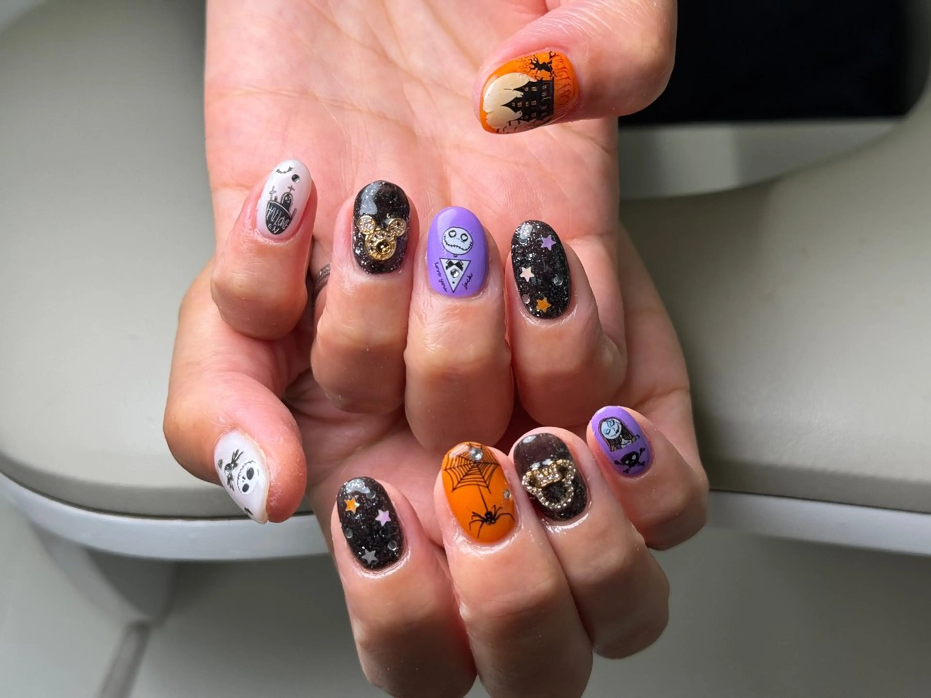 ネイル オーロラネイル フラッシュネイル ハロウィン キラキラネイル 韓国ネイル Nail&Eyela sh Nanaのネイルデザイン