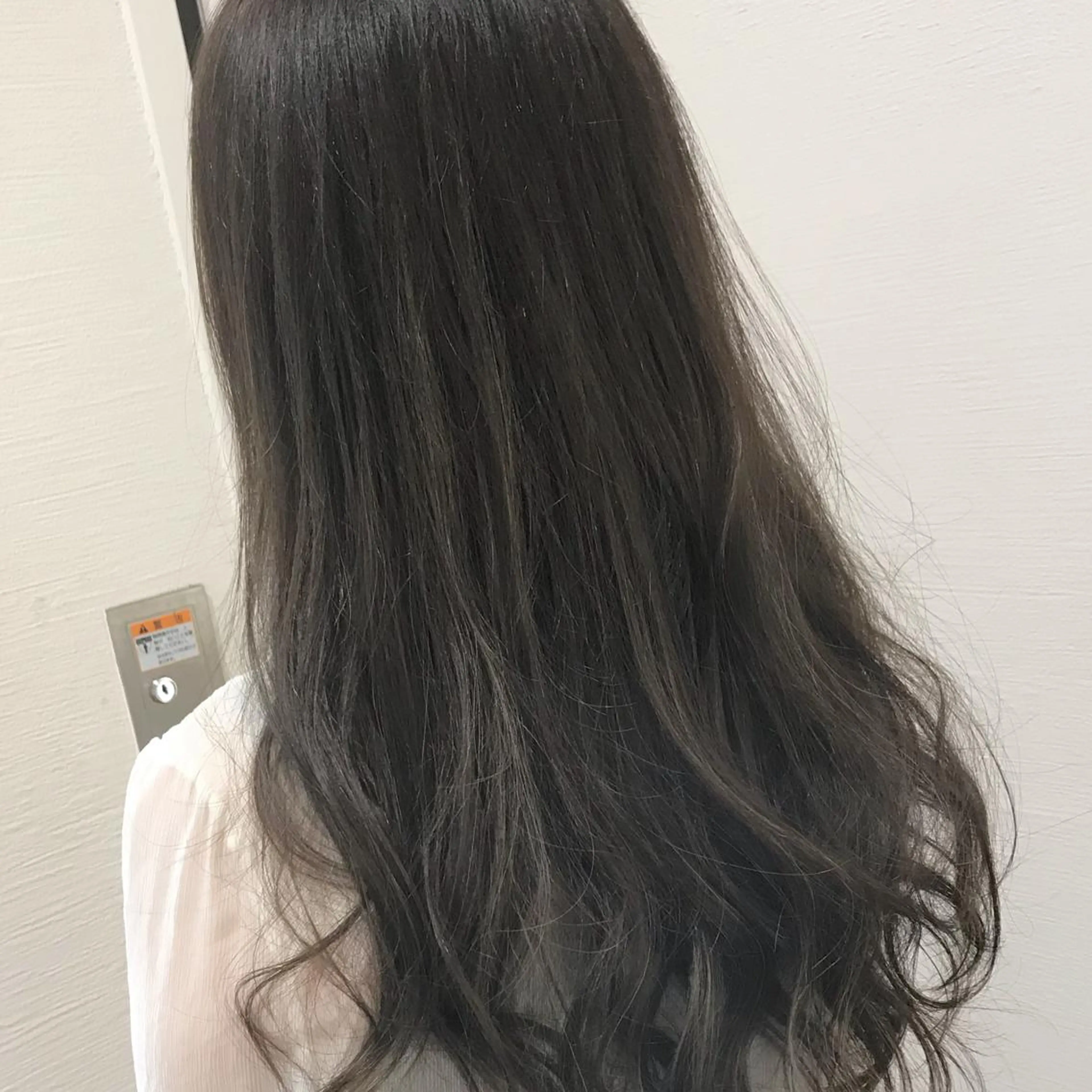 ロング ヘアカラー 岸川 恭子のヘアスタイル
