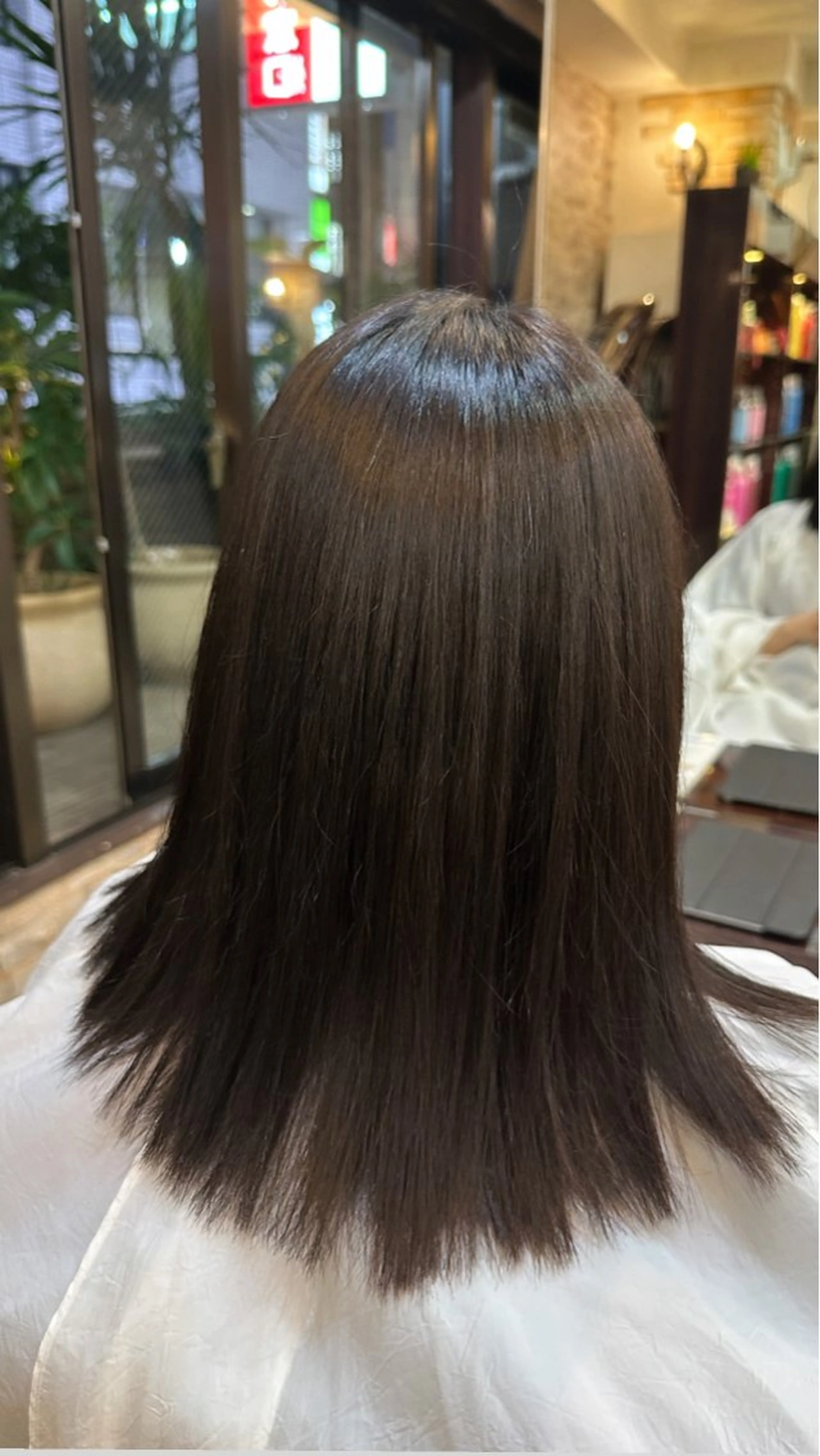 セミロング 縮毛矯正 縮毛矯正&髪質改善/ きょうの🐺のヘアスタイル