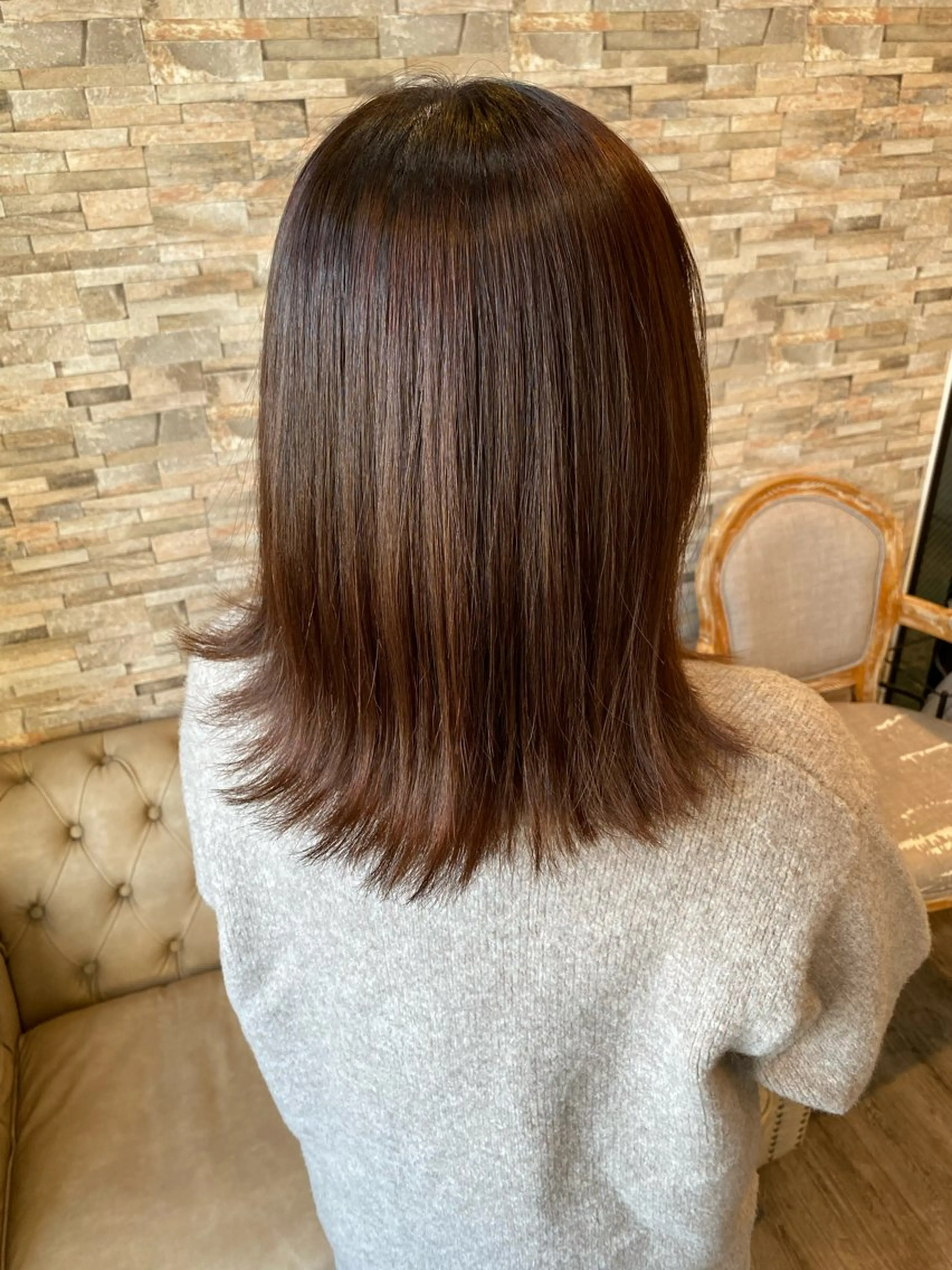 カラー ブラウンカラー ピンクカラー ヘアカラー サイトウ 南柏のヘアスタイル