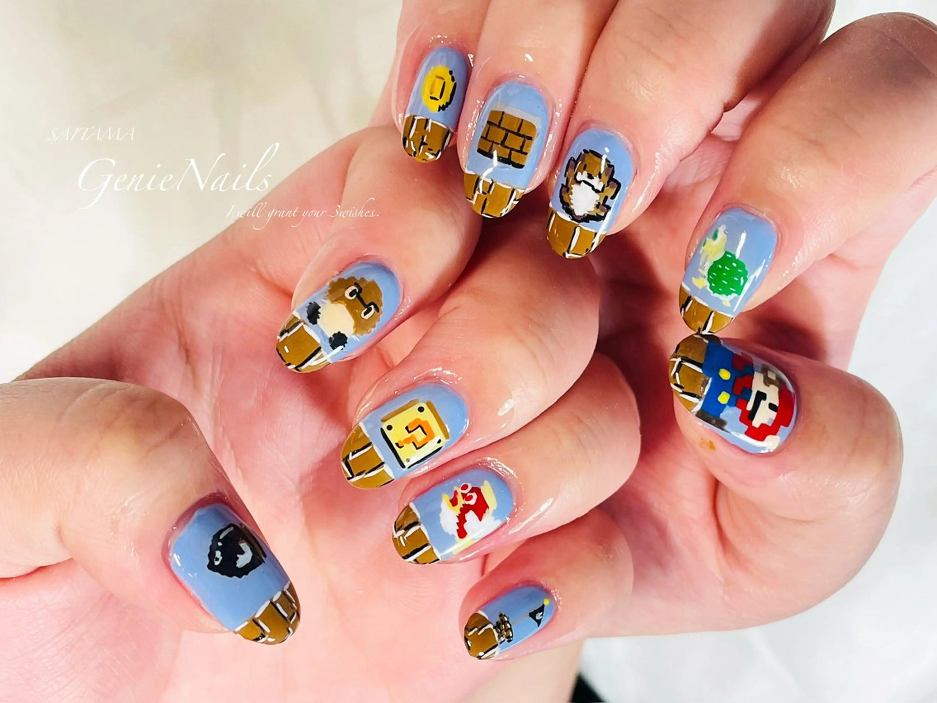 メンズ ネイル ハロウィン アートネイル フットネイル ハロウィン メンズネイル Genie Nailsのネイルデザイン