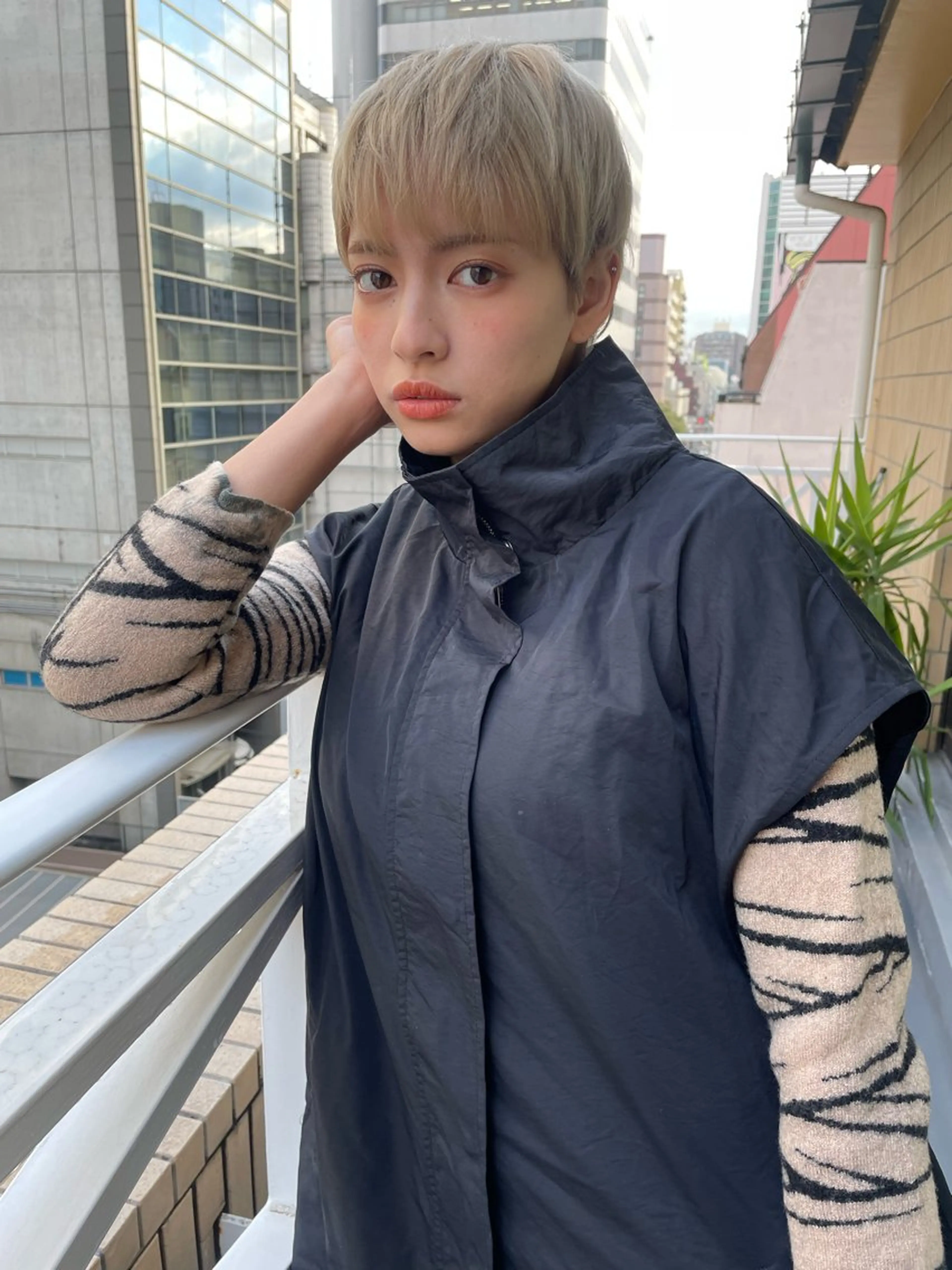 ショート カラー カット ヘアカラー トリートメント ショート/ボブ/ 心斎橋/宮脇美奈のヘアスタイル