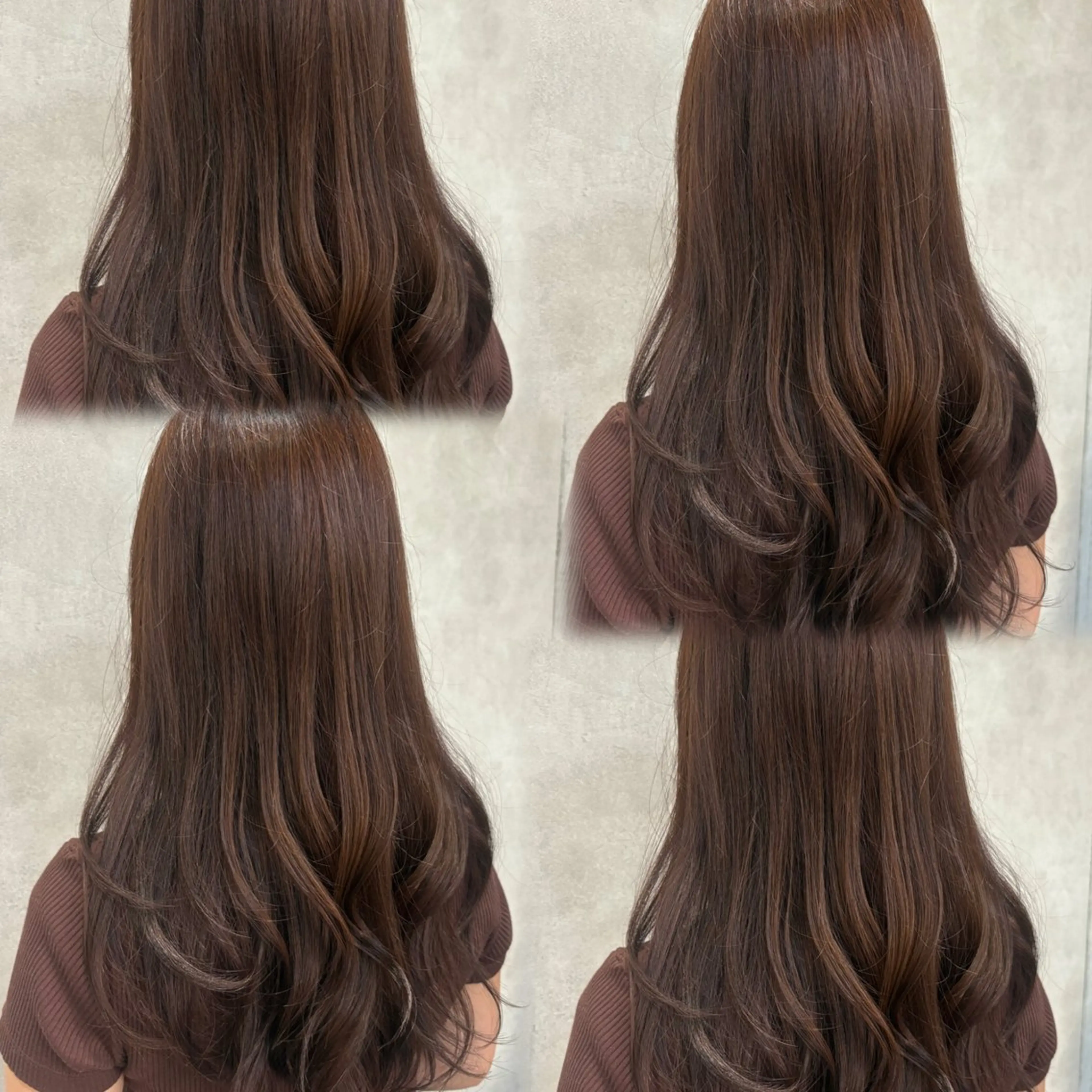 ✂︎カット+🩵カラー🤎の写真