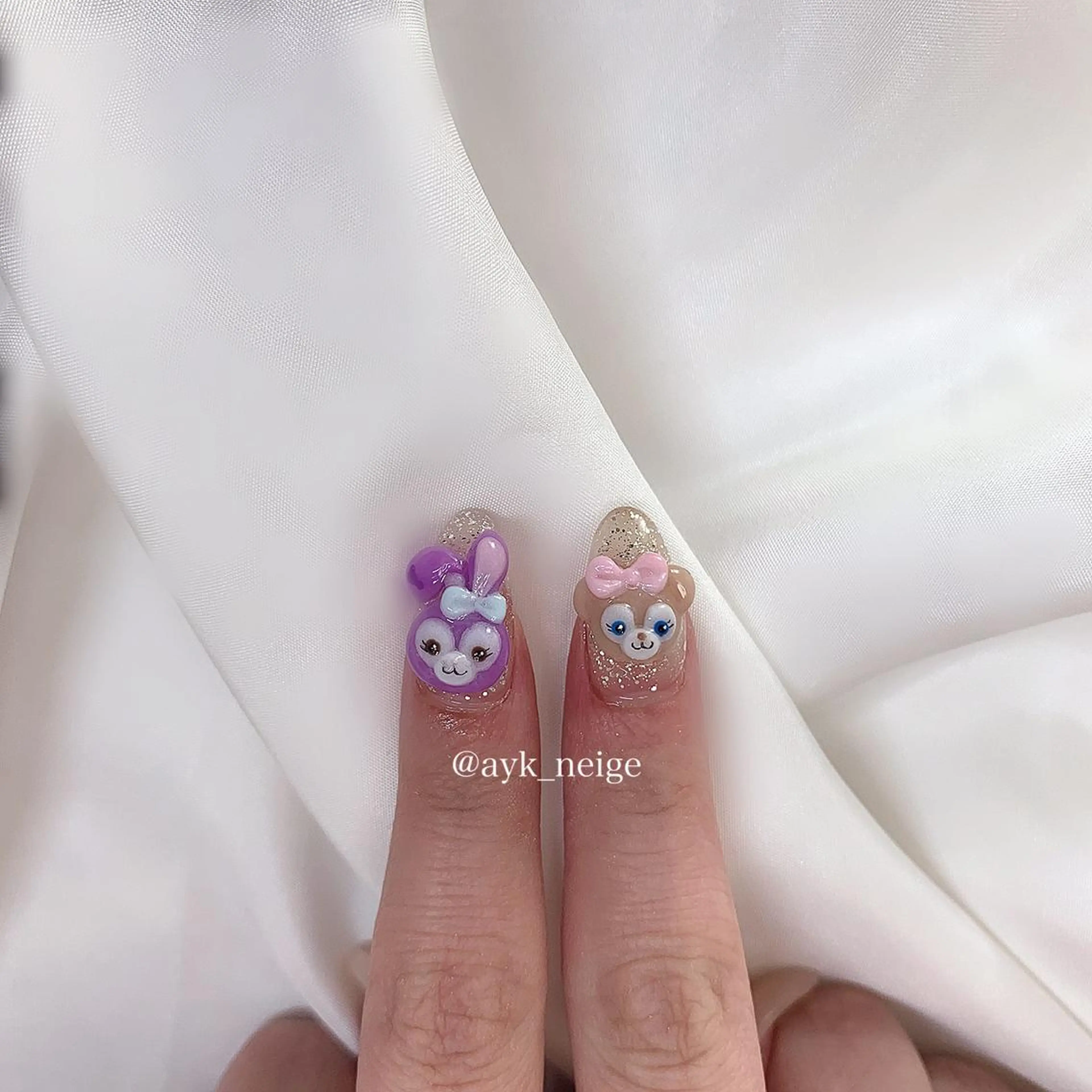 ネイル 韓国ネイル ニュアンスネイル 冬ネイル n'eige nail所属・大谷 綾香のネイルデザイン