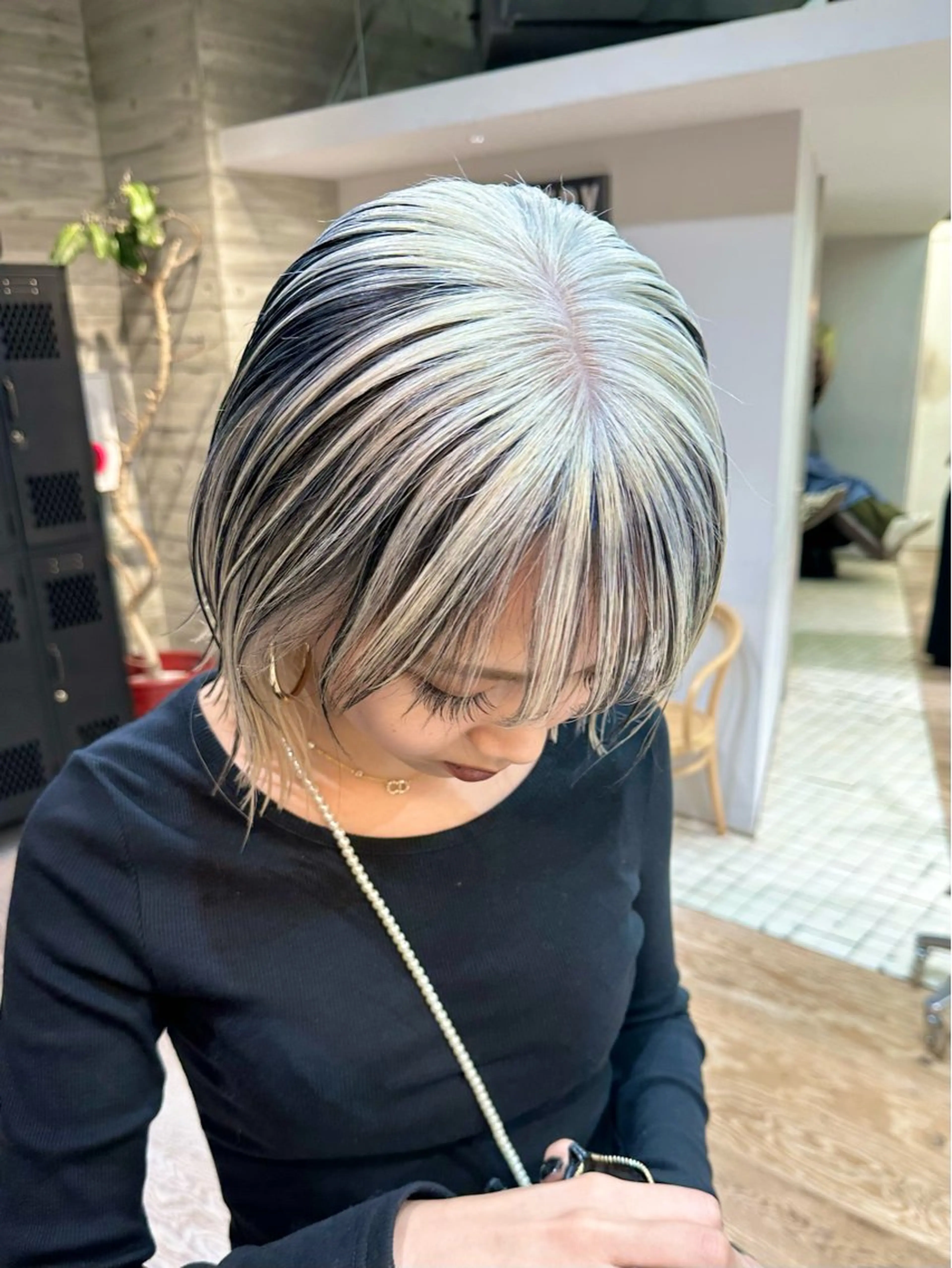 ショート カラー ヘアカラー トリートメント ヘッドスパ ヘアセット kai .のヘアスタイル