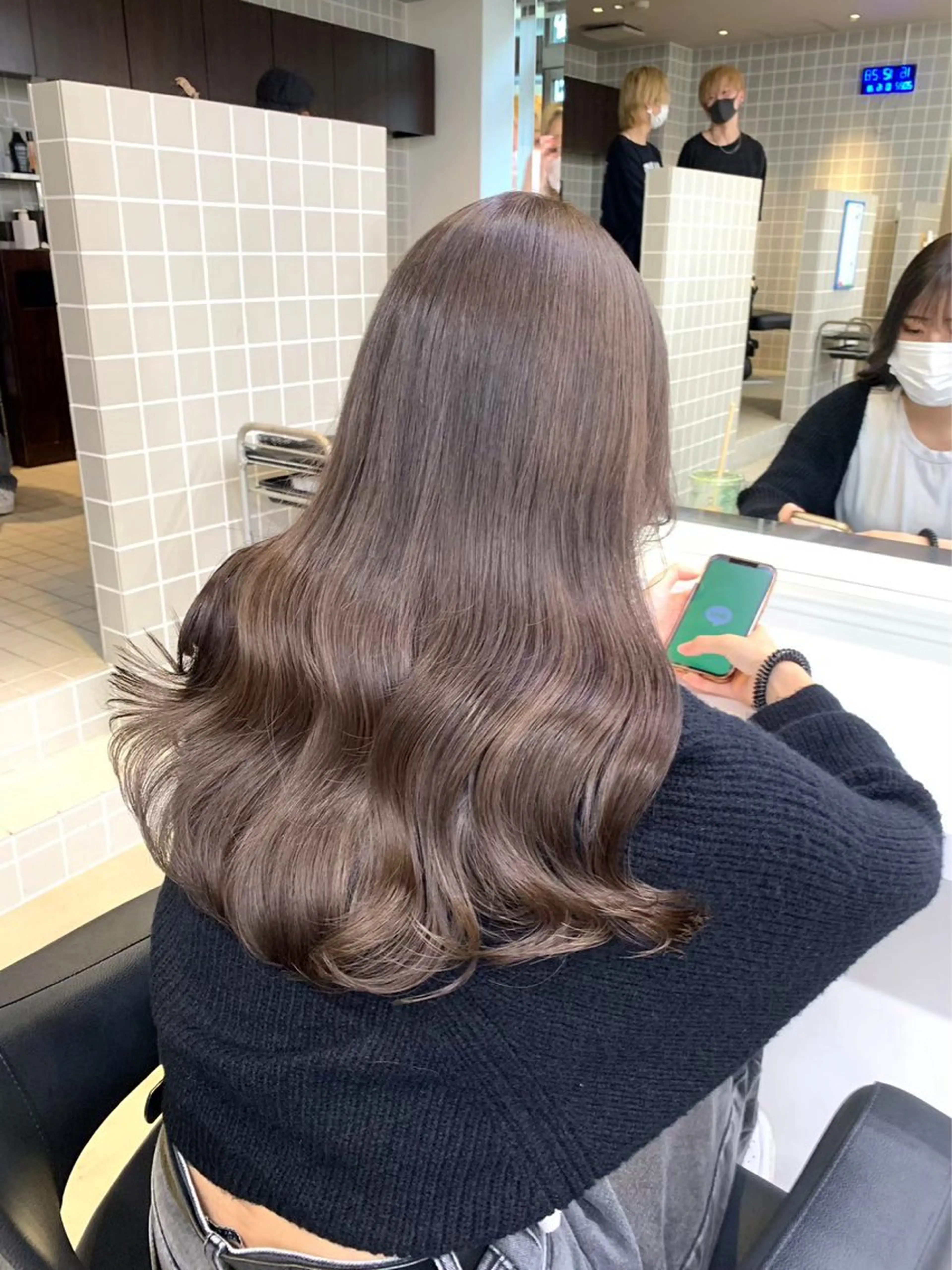 カラー 透明感ベージュ🤎 ナチュラルレイヤーのヘアスタイル