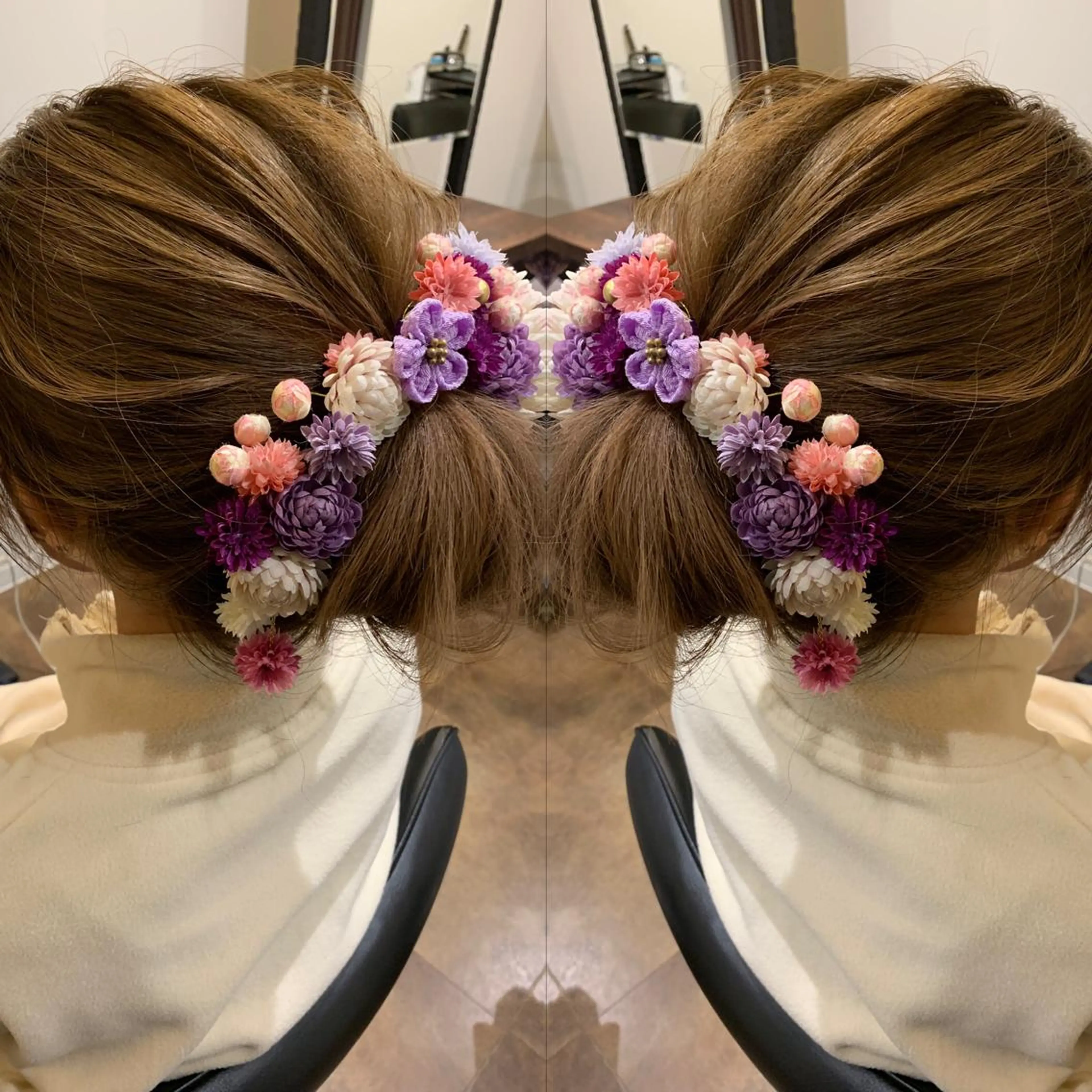 セミロング ヘアアレンジ 伊藤 裕貴のヘアスタイル