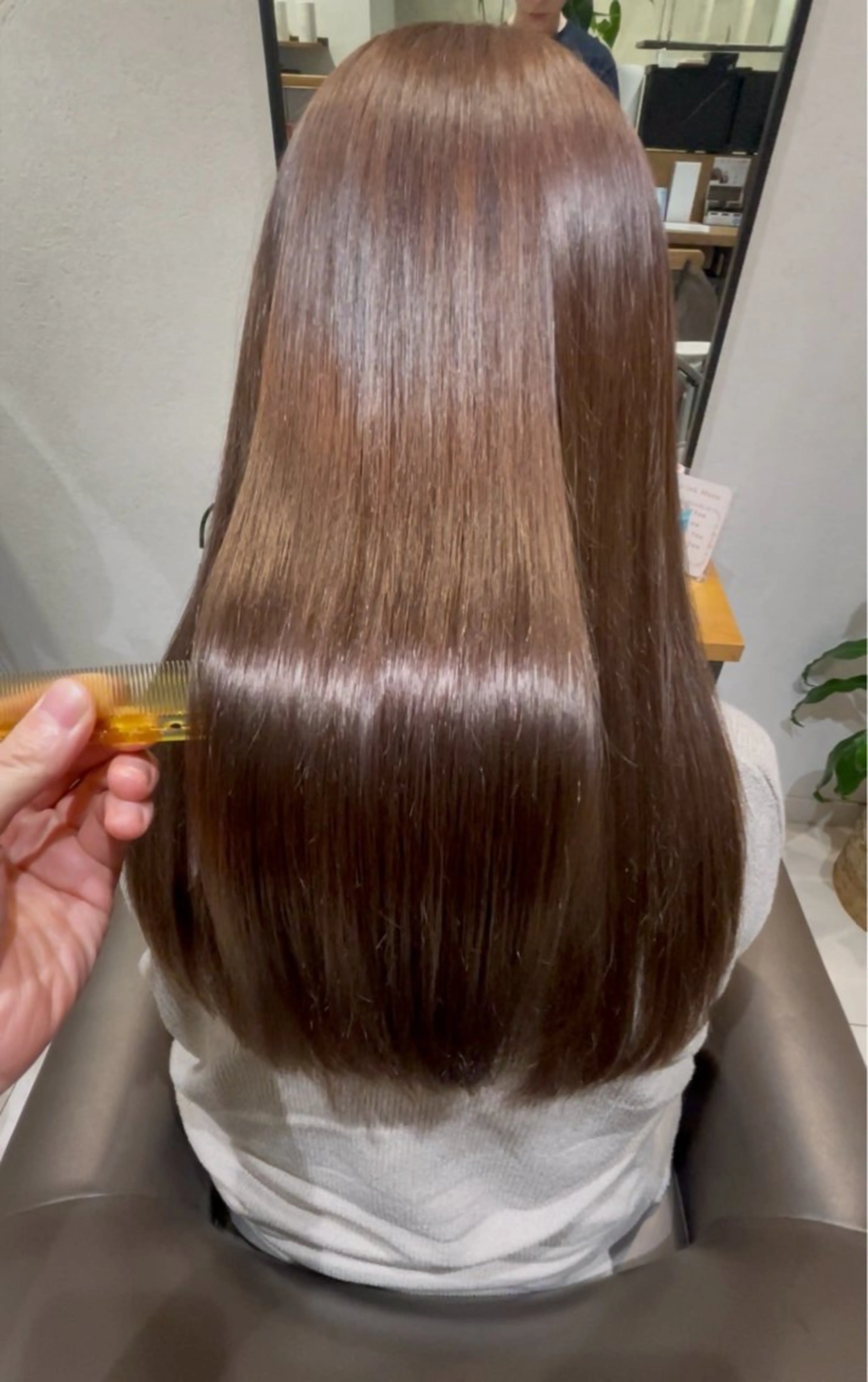 ロング 髪質改善 縮毛矯正 カット 縮毛矯正 トリートメント 店長/ボブ/ 縮毛矯正/清水祥偉のヘアスタイル