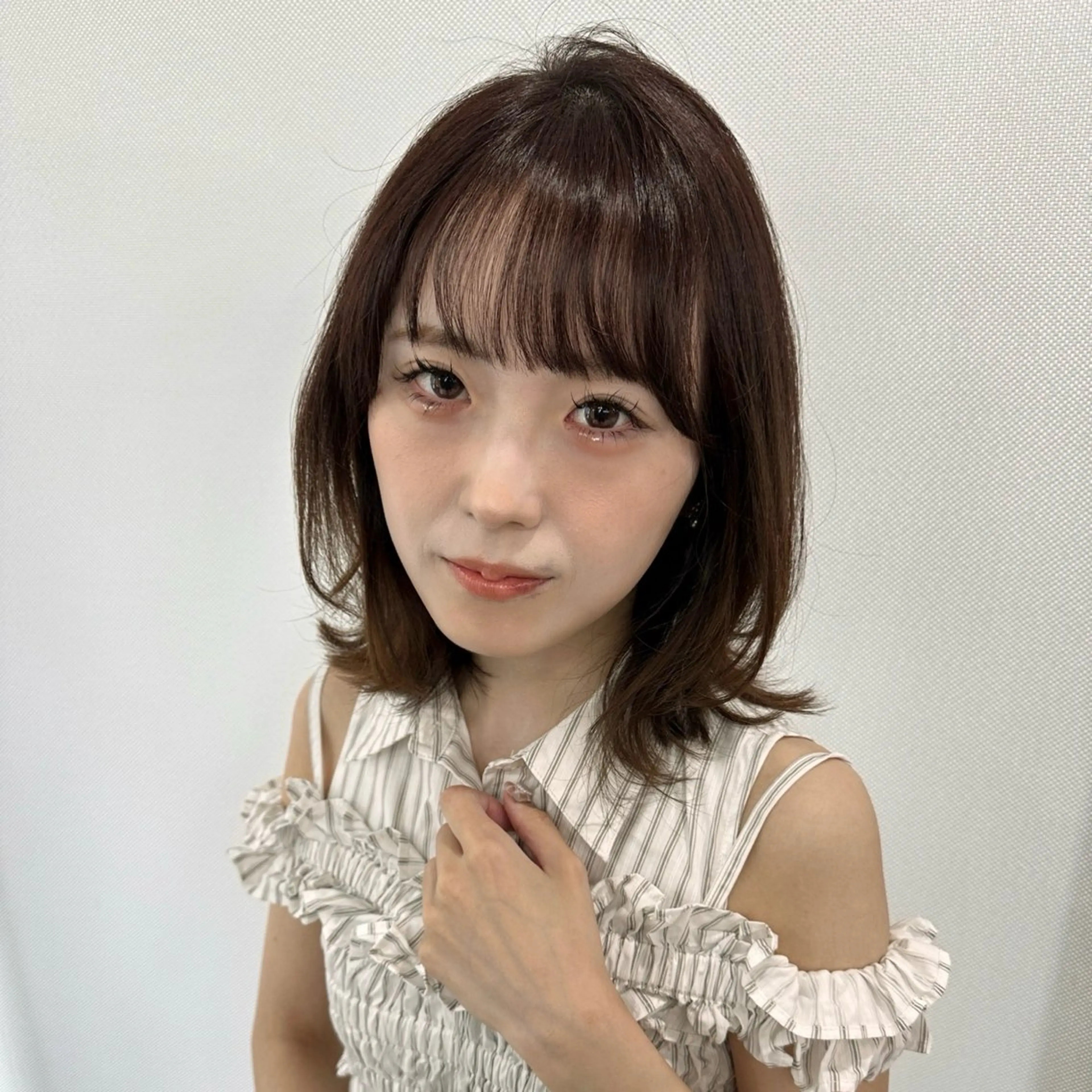 ミディアム カラー ヘアアレンジ カット ヘアカラー トリートメント Endearing所属・Endearing 北澤那未🌟銀座のヘアスタイル
