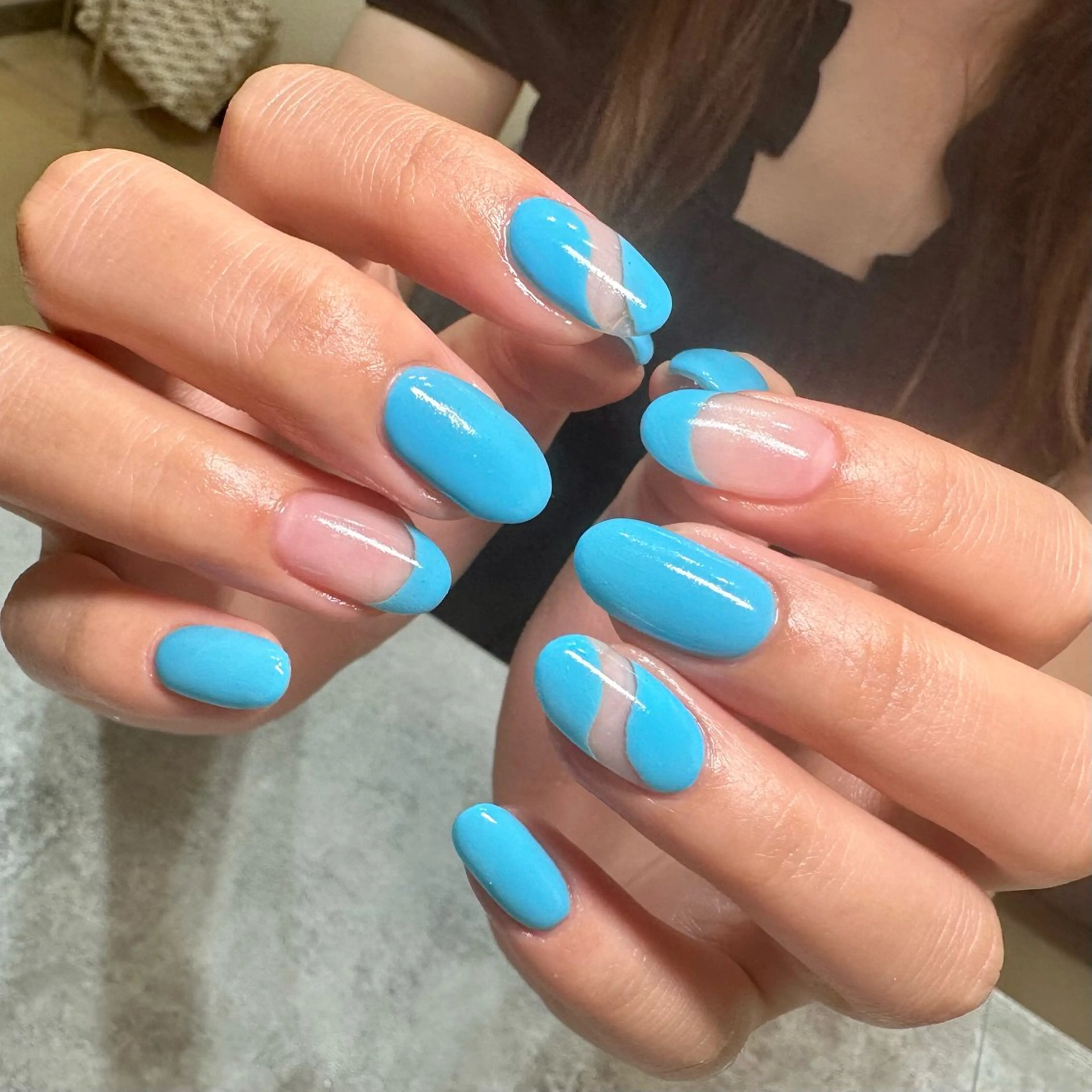 ネイル ブルー RandP ｰikumiのネイルデザイン