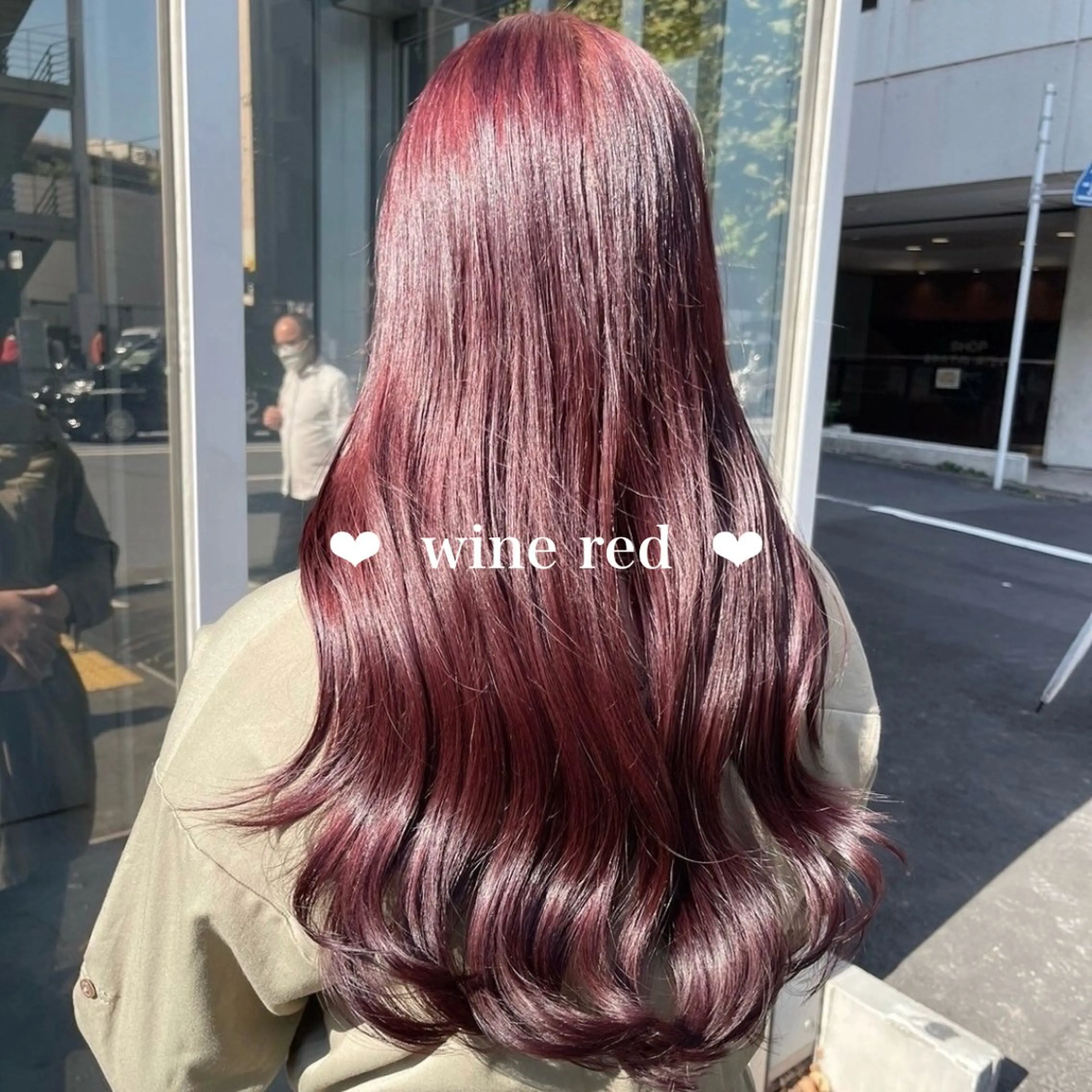 セミロング カラー モテ艶韓国ヘア 🤍りんのヘアスタイル