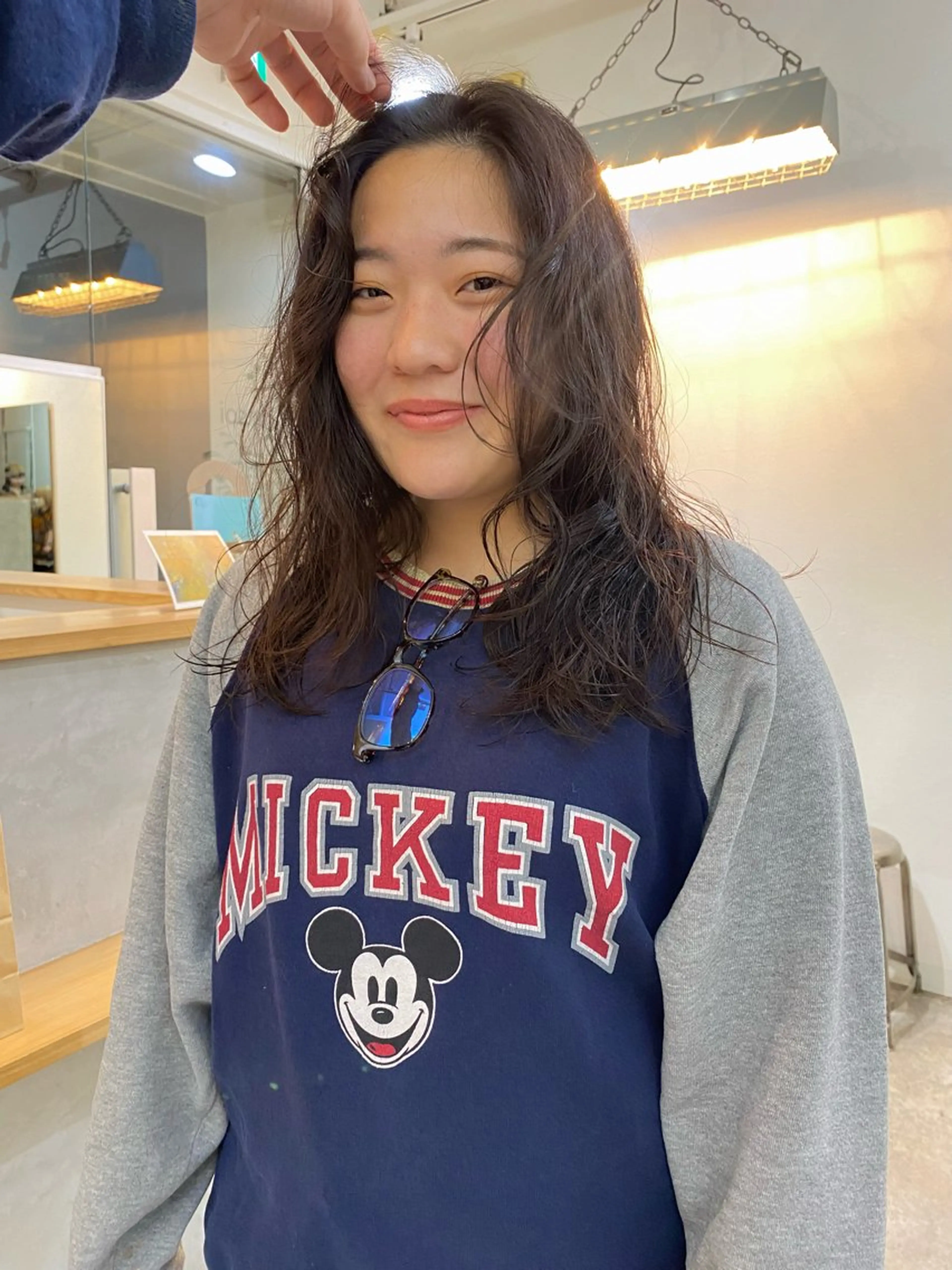 ロング パーマ ロング ニュアンスパーマ 森貴裕/ベージュ/ パーマ/オリーブのヘアスタイル