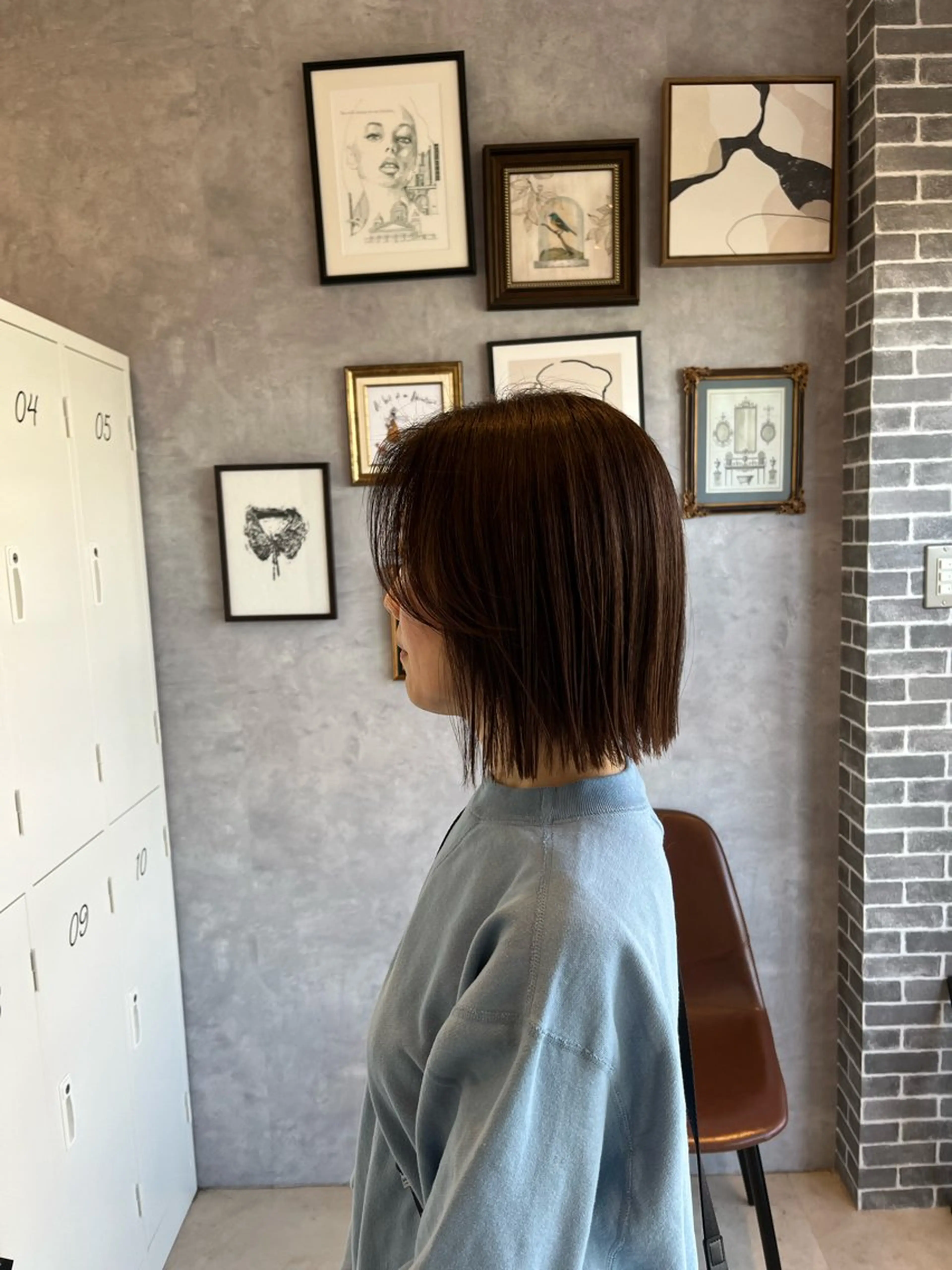 ショート 切りっぱなしボブ ショートボブ ボブ ショートヘア 外ハネヘア ヘアカラー トリートメント nagi所属・横田直也／韓国風 レイヤーカット／千種のヘアスタイル