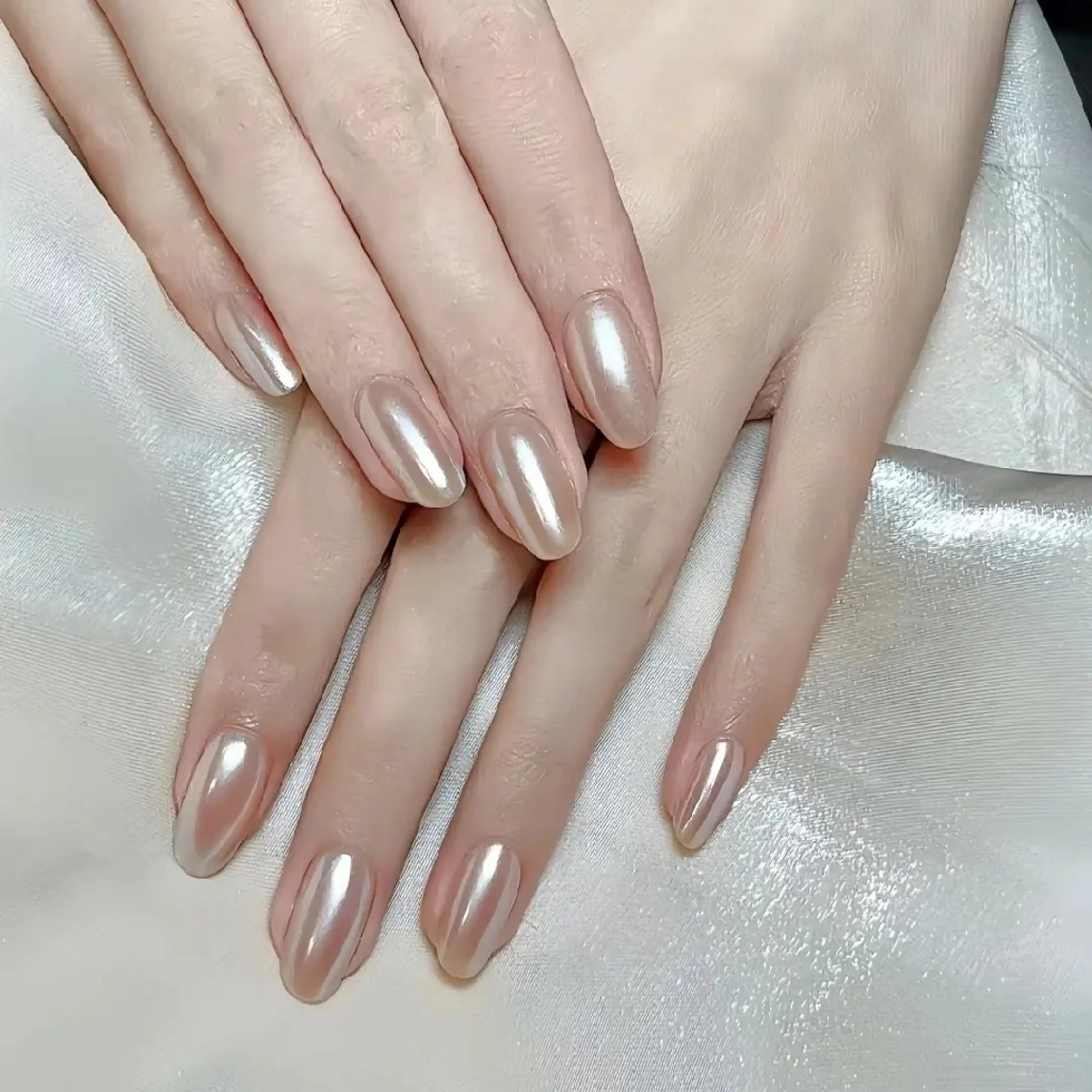 ネイル ハンドネイル ネイリストゆか💅 長さだし、深爪矯正のネイルデザイン