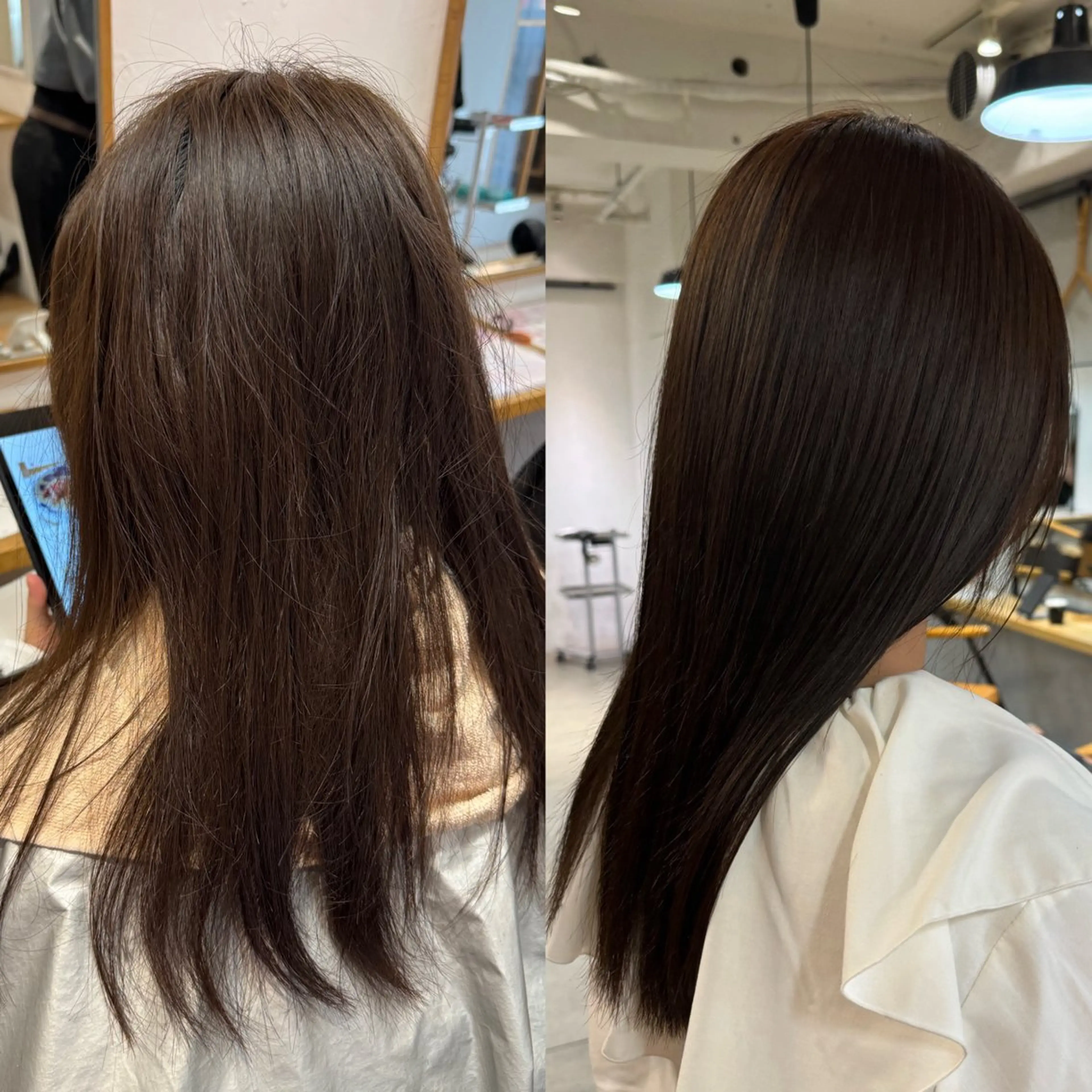 ロング カラー 縮毛矯正 縮毛矯正 艶カラー 🤍🫧/makoのヘアスタイル