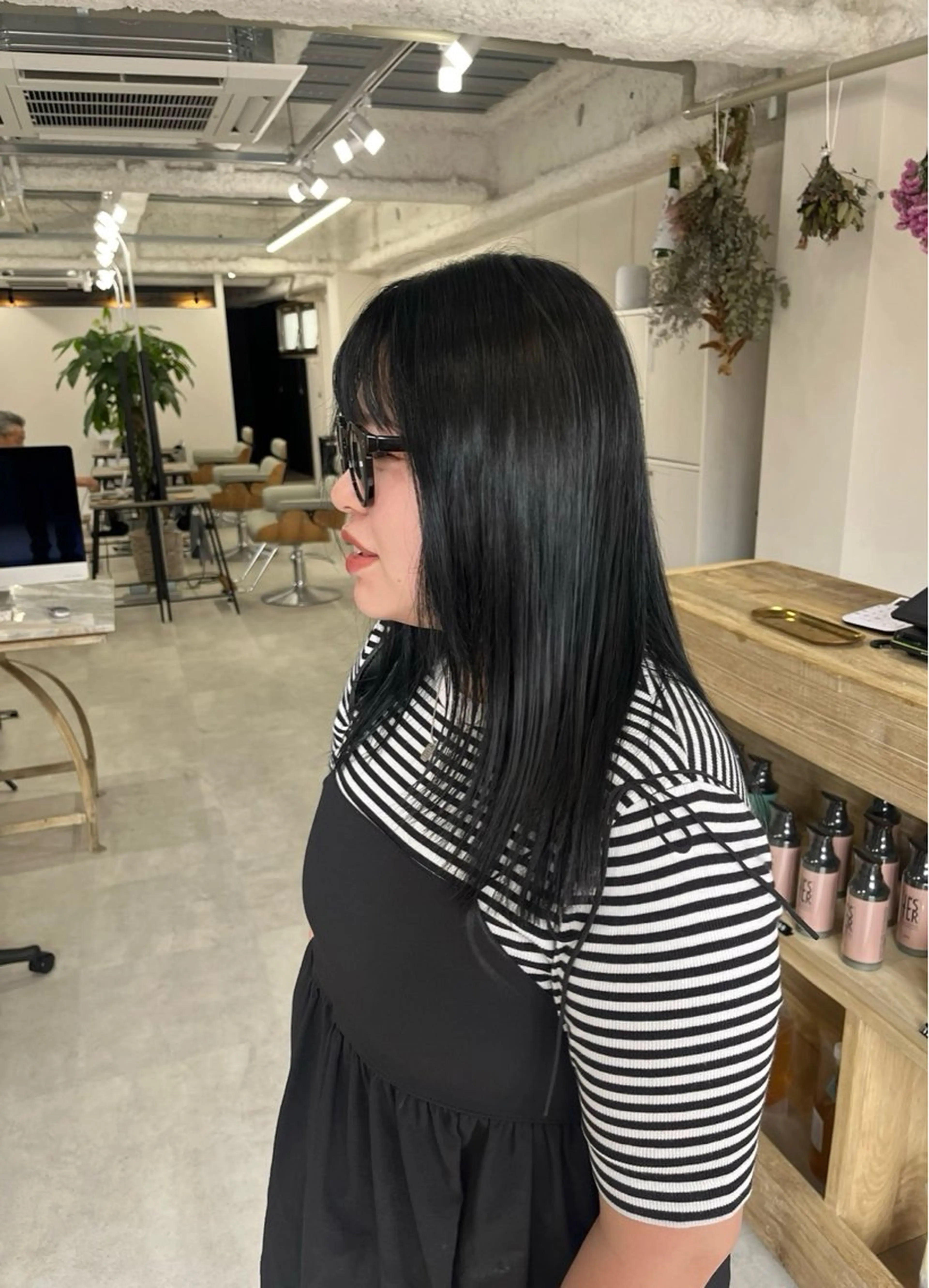 ミディアム カラー カット 縮毛矯正 髪質改善/美髪 透明感/nanakoのヘアスタイル