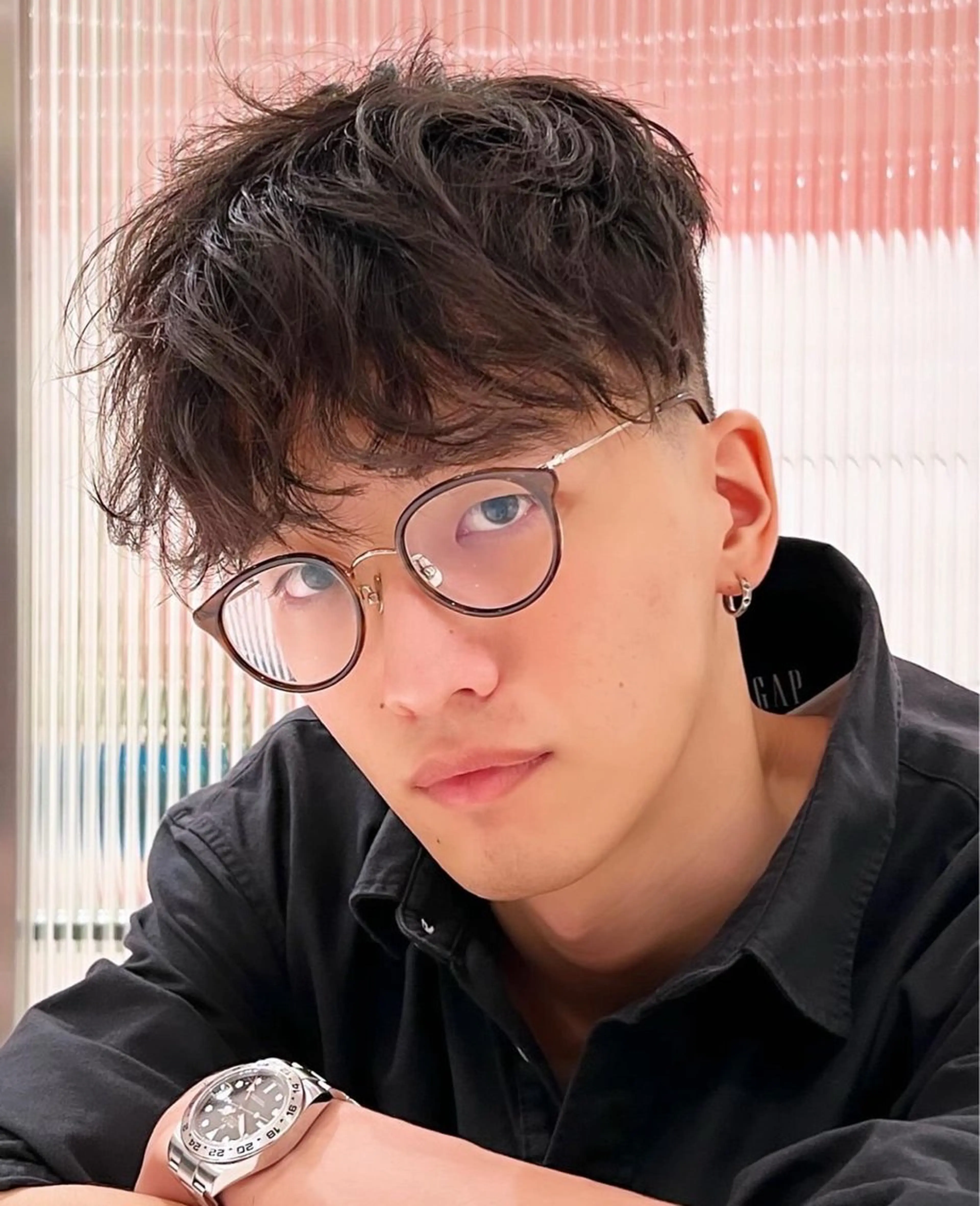 ショート メンズ カット パーマ 田邉 海斗のヘアスタイル