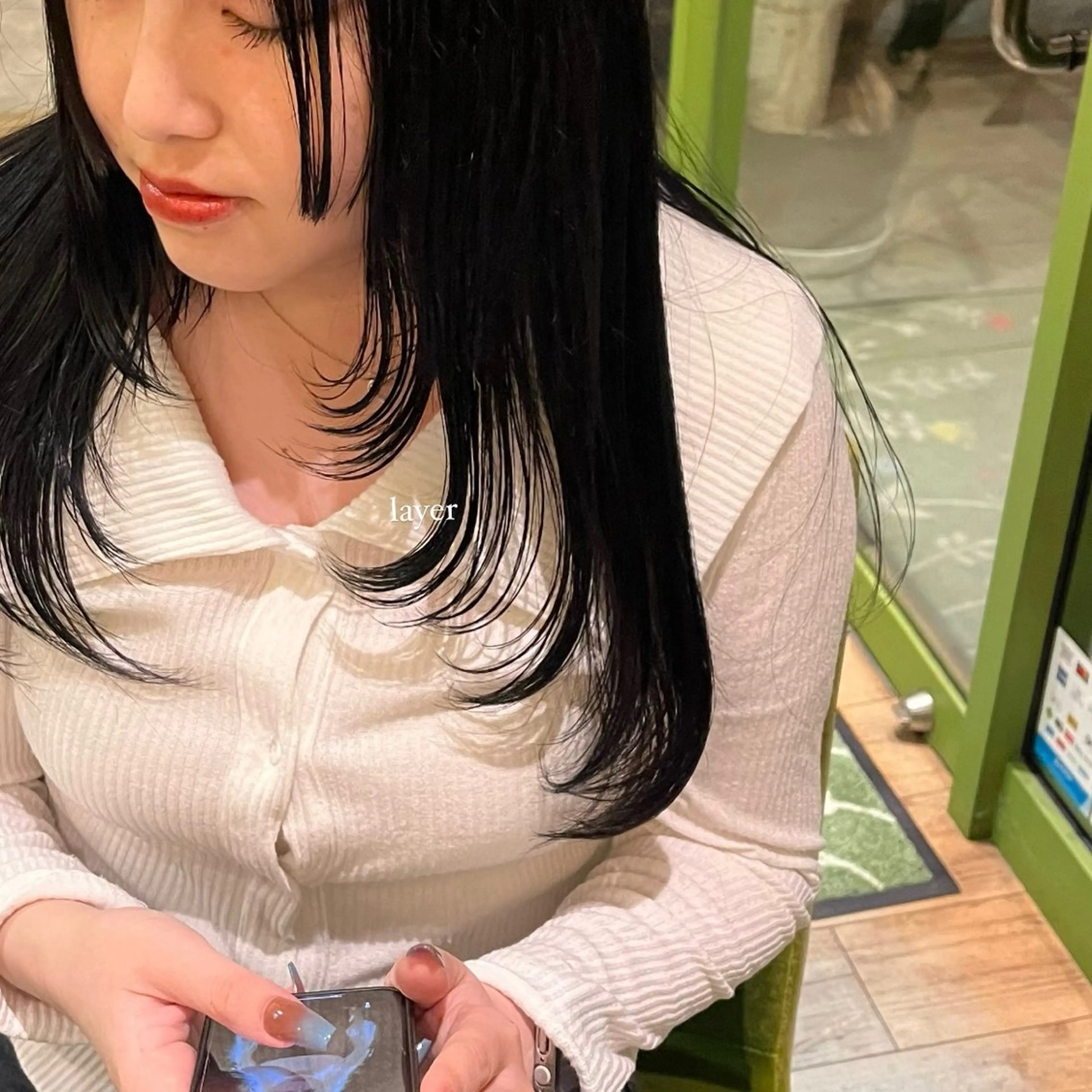 ロング カラー an.nico所属・レイヤー/透明感艶 カラー丸山ななほのヘアスタイル