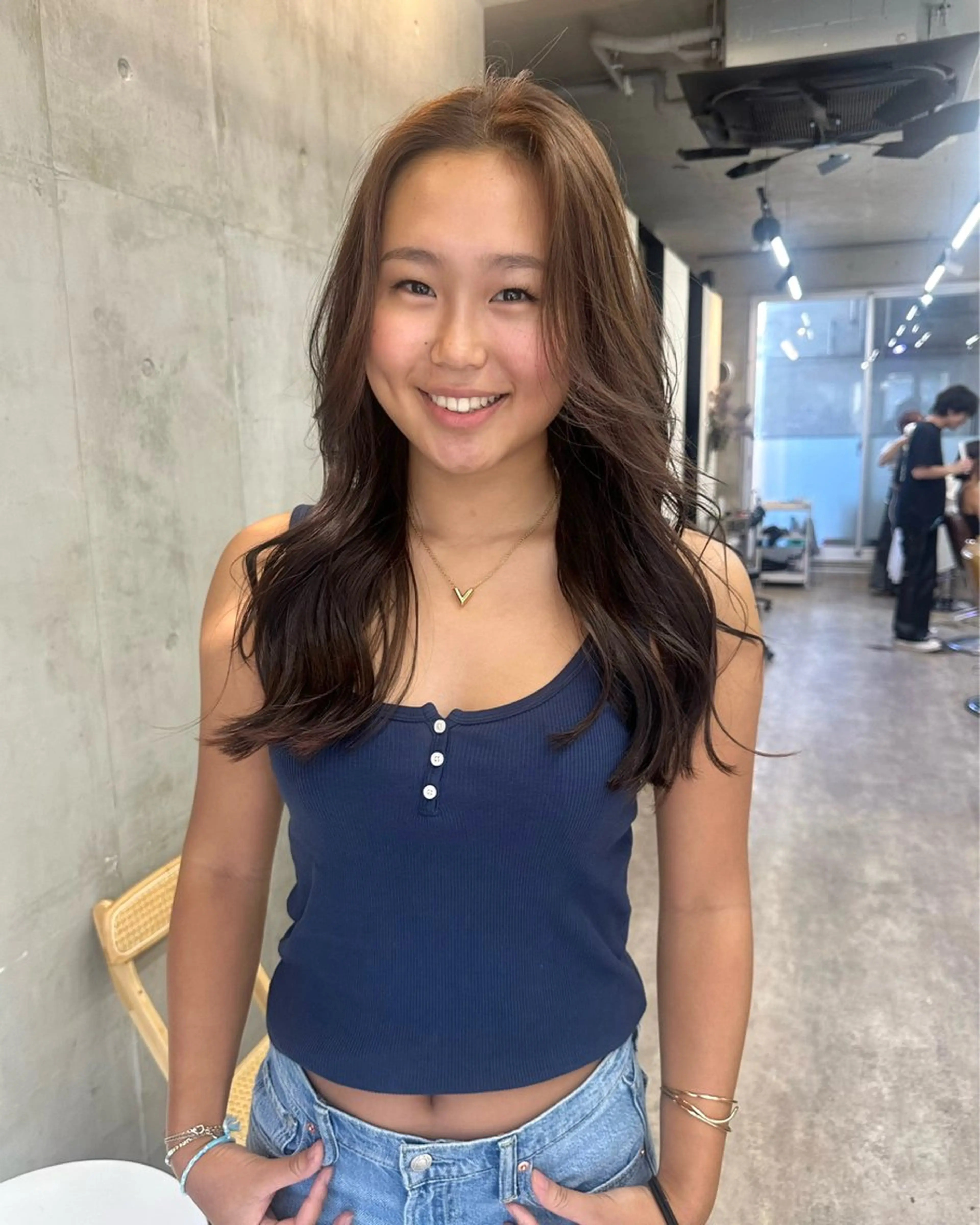 ロング カラー ベージュカラー ブリーチ ブラウンカラー ケアブリーチ グレージュ カット レイヤーカット💫 ／HARUKA🎀のヘアスタイル