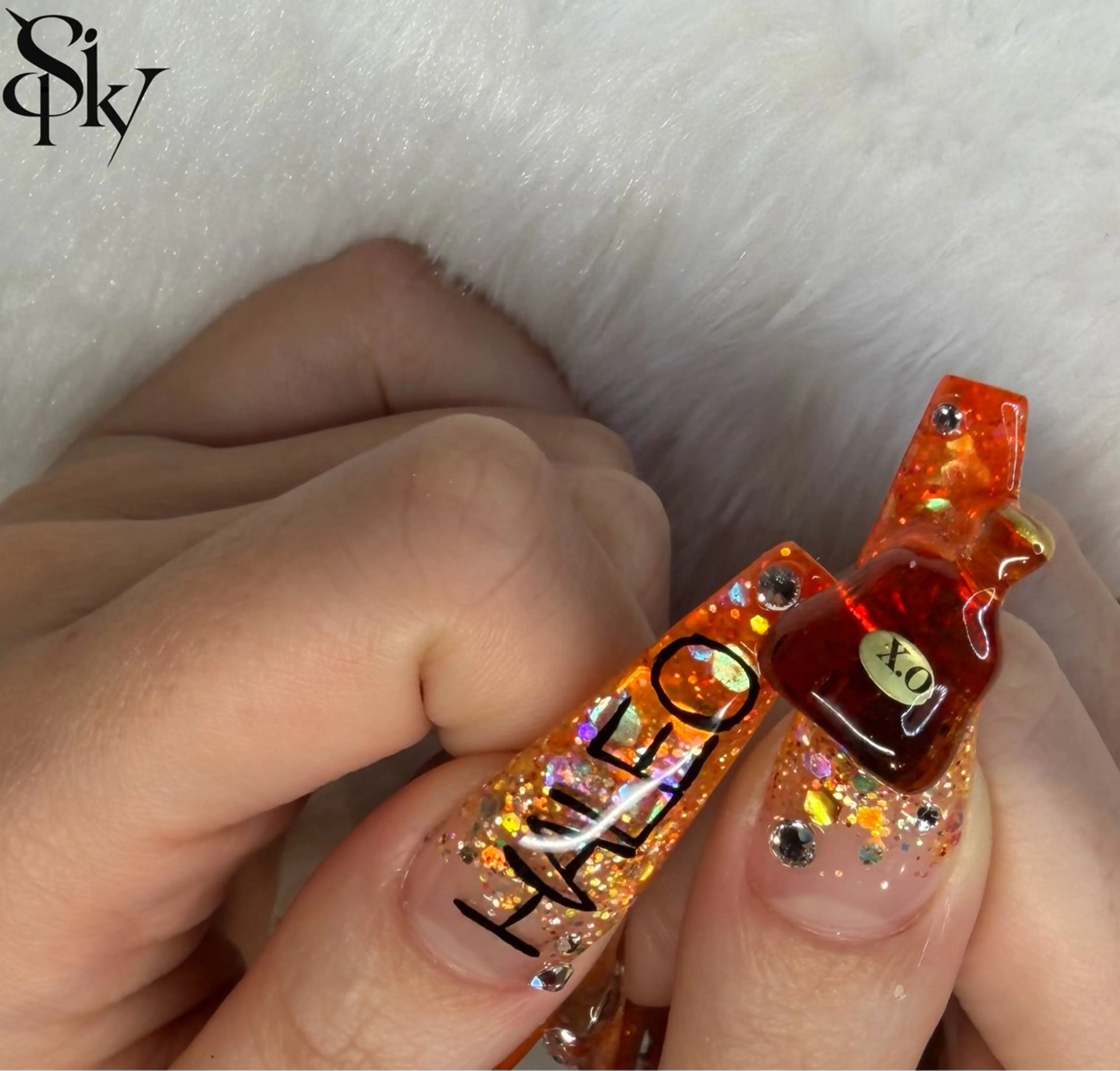 ネイル ハンドネイル Spiky とうげ ふうかのネイルデザイン