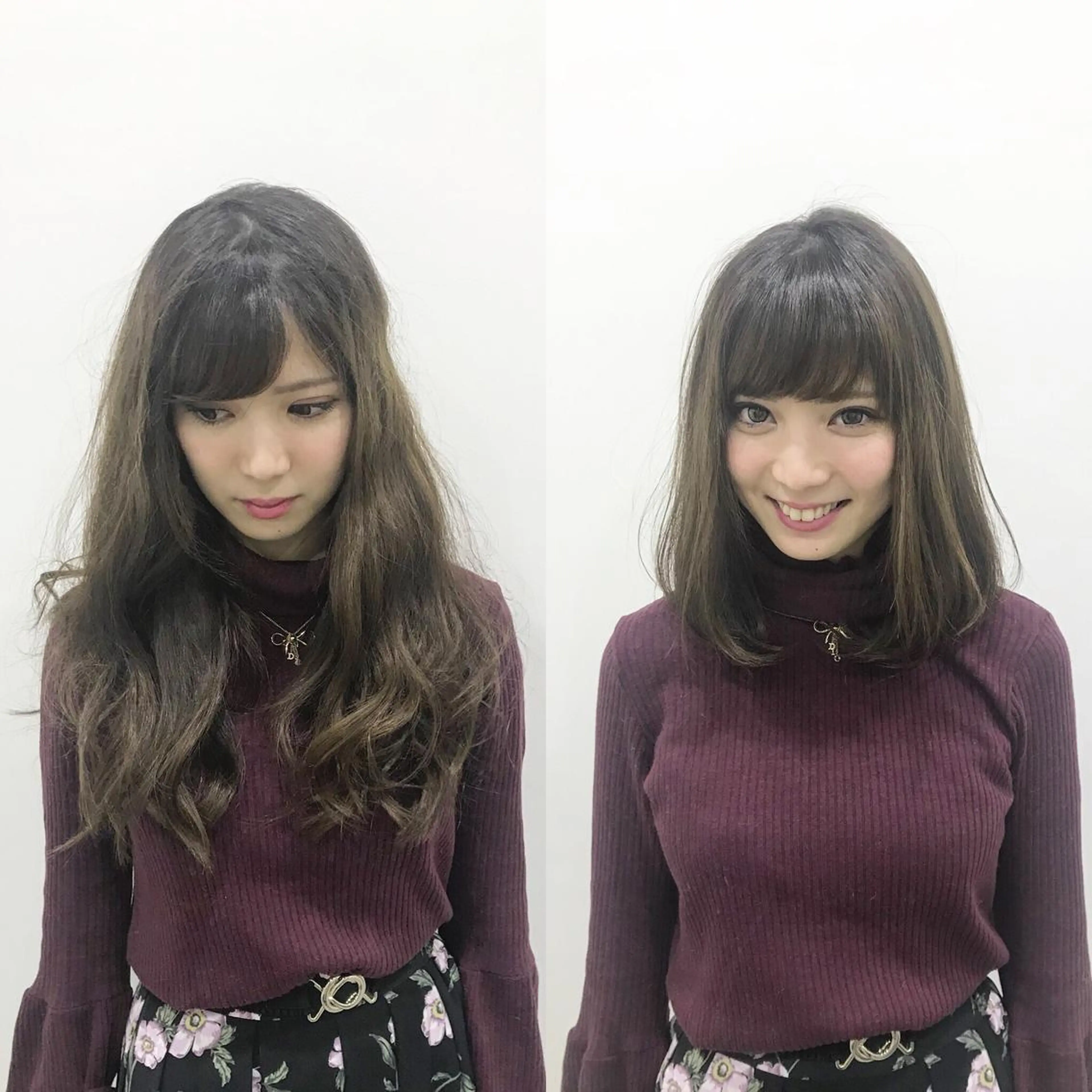 ミディアム 武田涼レイヤーカット 髪質改善×縮毛矯正のヘアスタイル