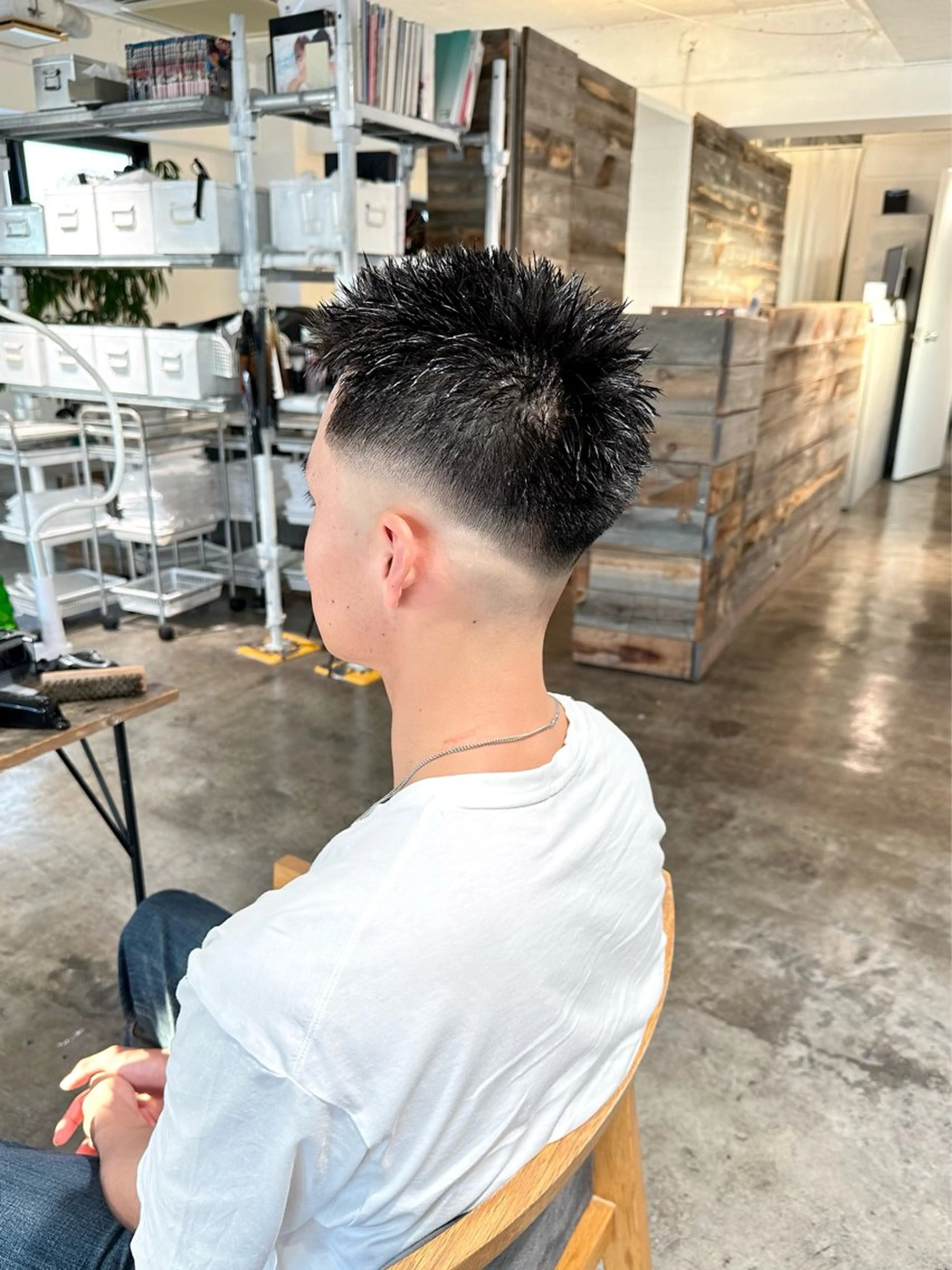 メンズ フェードカット スキンフェード スパイキーショート 刈り上げ カット 骨格補正施術/メンズ 専門美容師/YUYAのヘアスタイル