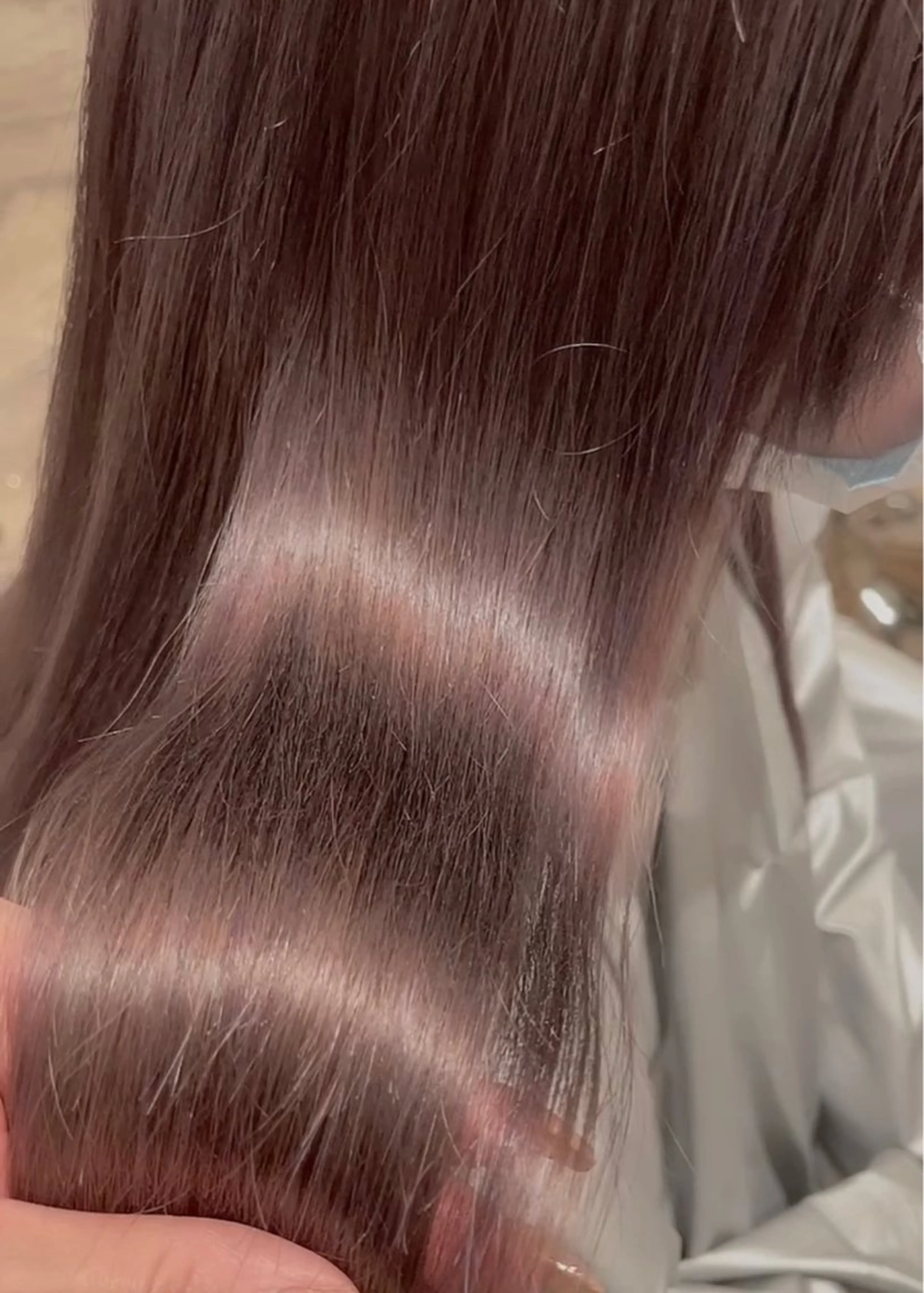 セミロング ピンクラベンダー 圧倒的モテ艶髪💎 レイヤー💎kanaのヘアスタイル