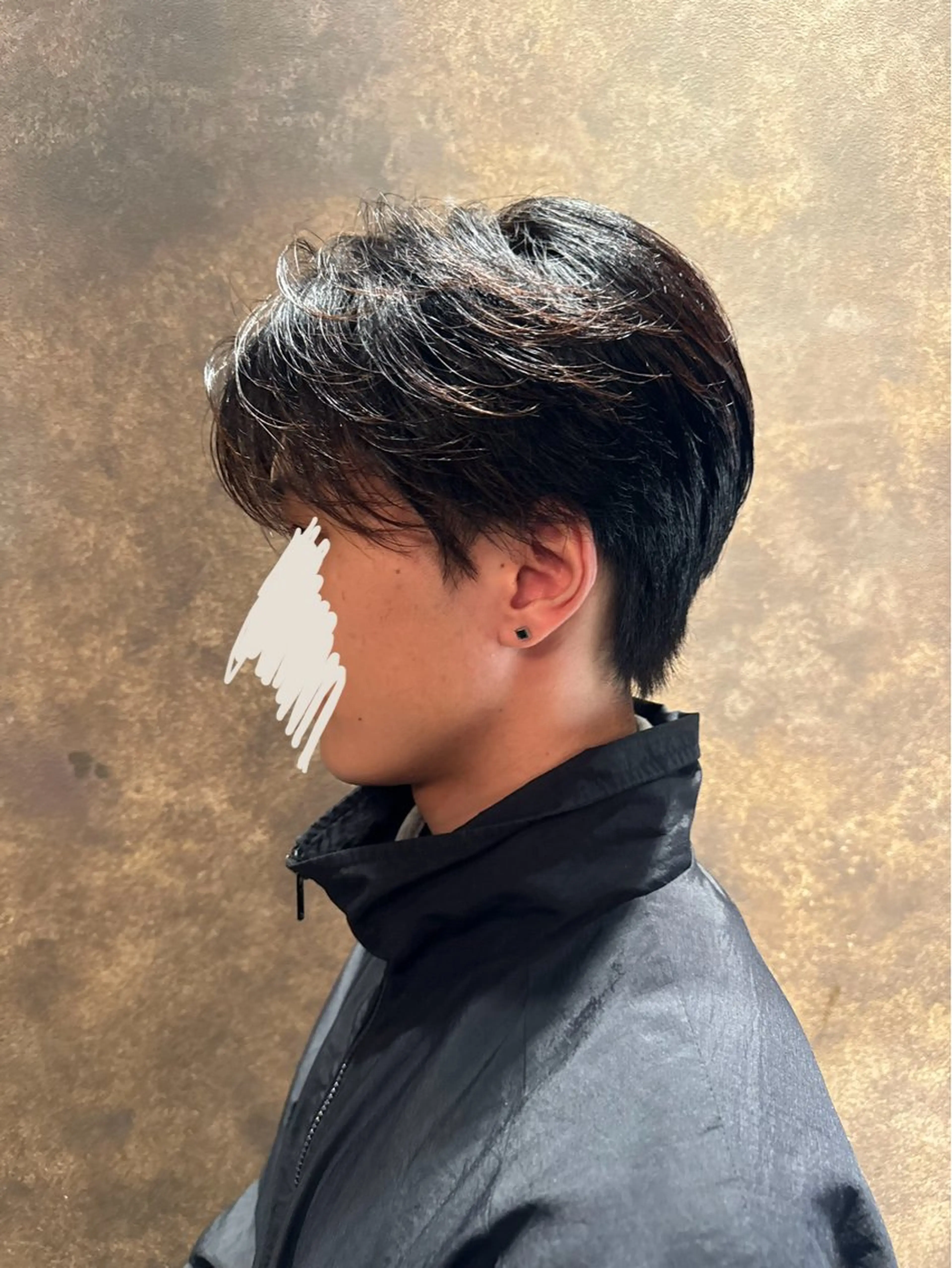 メンズ センターパート カット MINX ginza所属・矢津田 侑のヘアスタイル